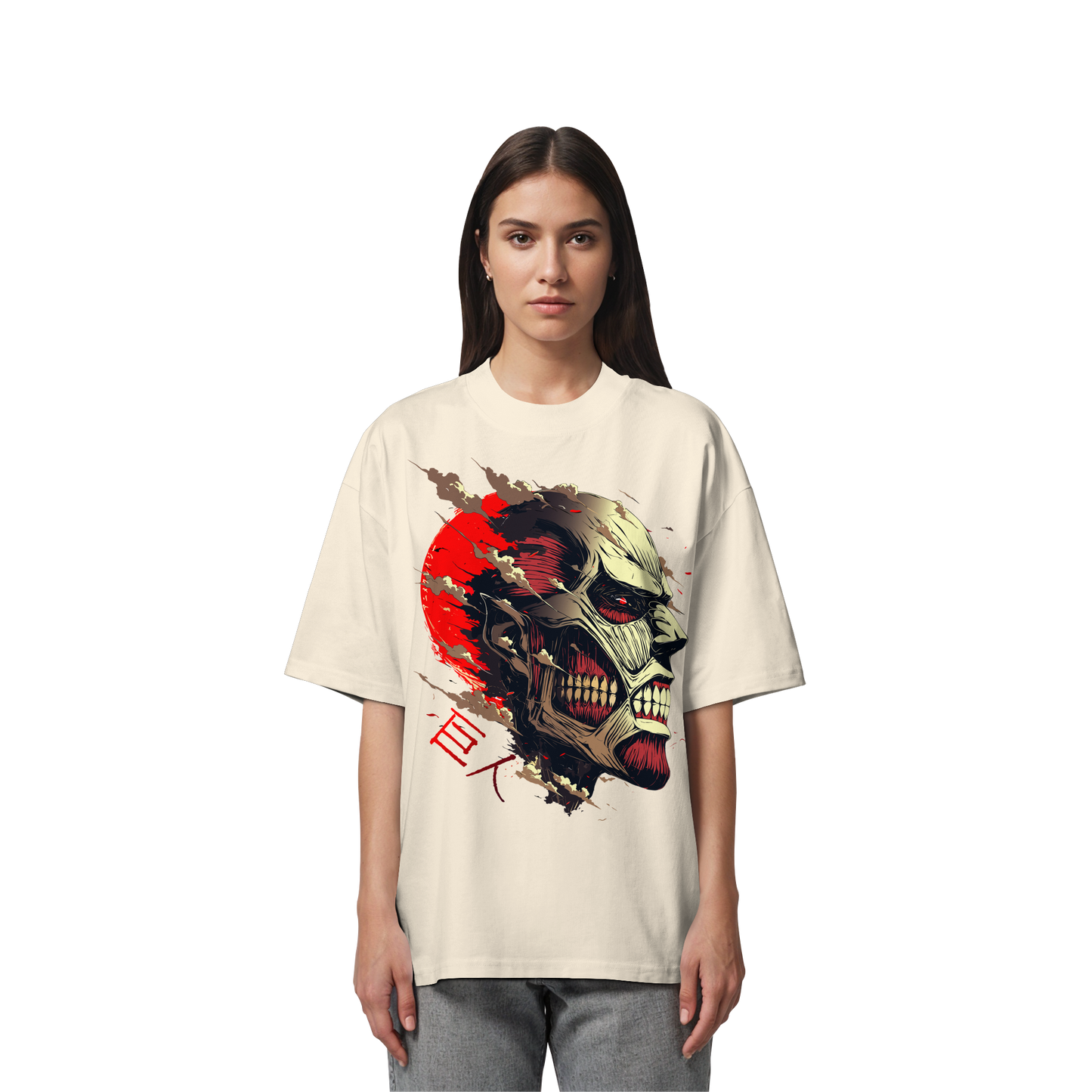 "Titan" Front Organic Oversized Shirt