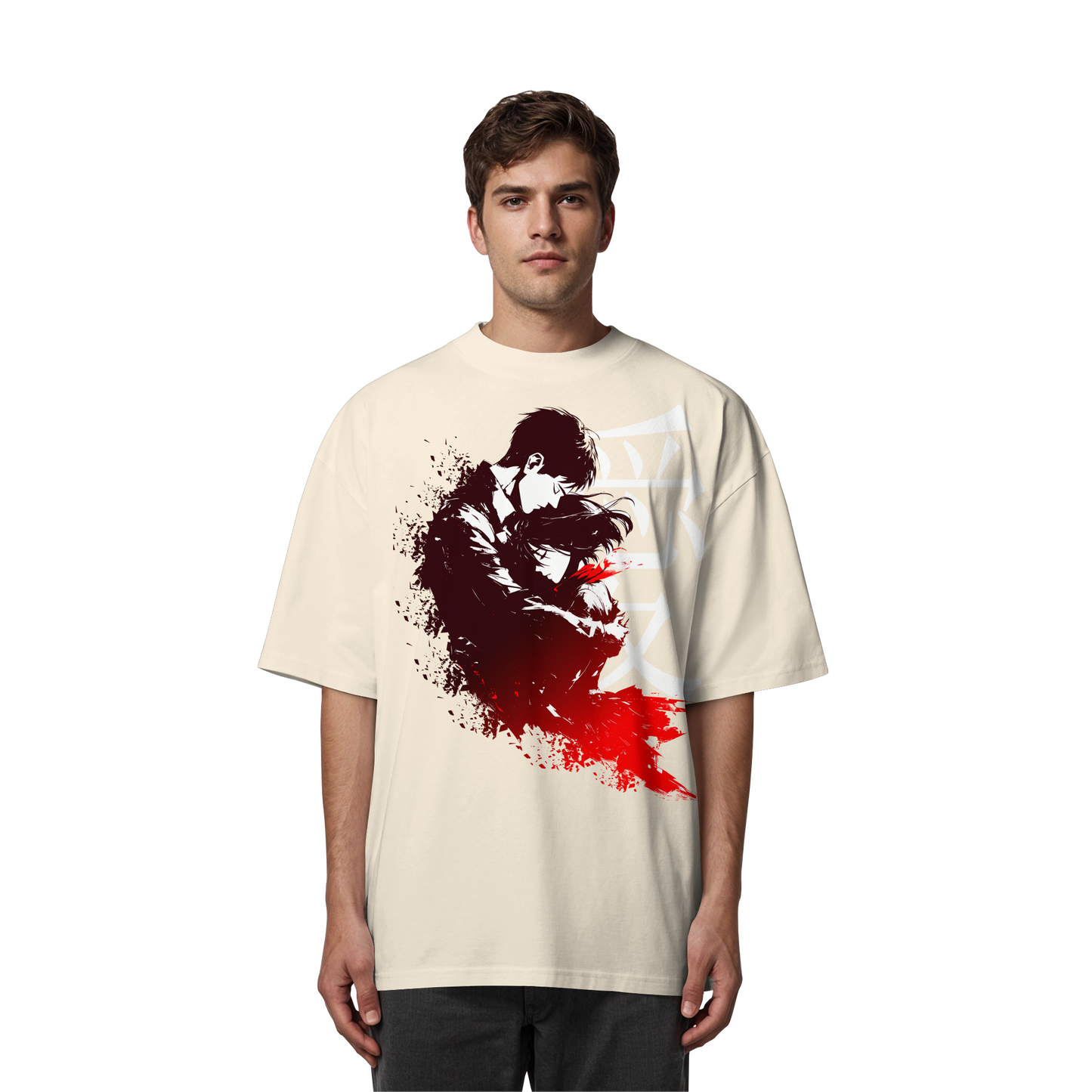 "Bound by Fate" Front Organic Oversized Shirt