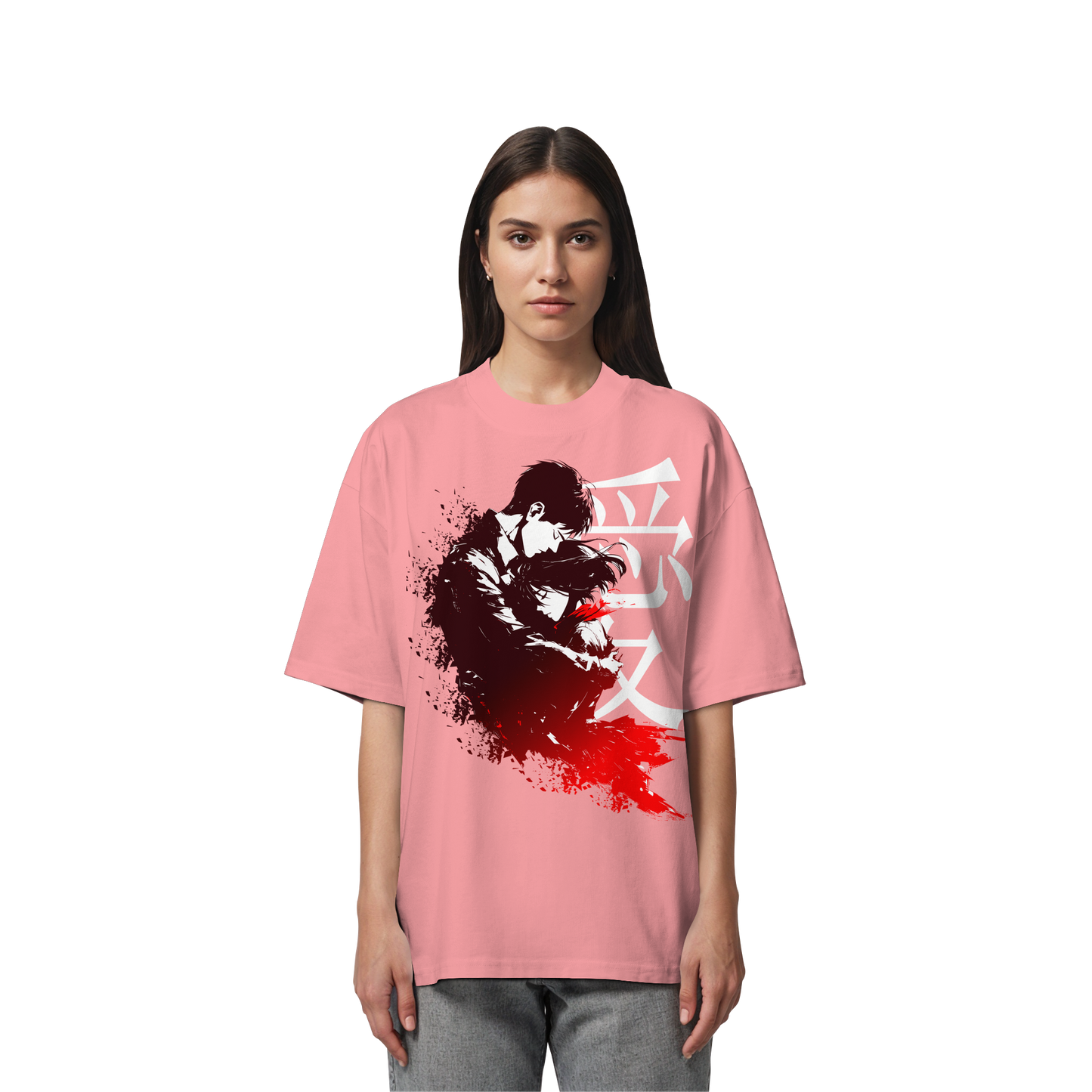 "Bound by Fate" Front Organic Oversized Shirt