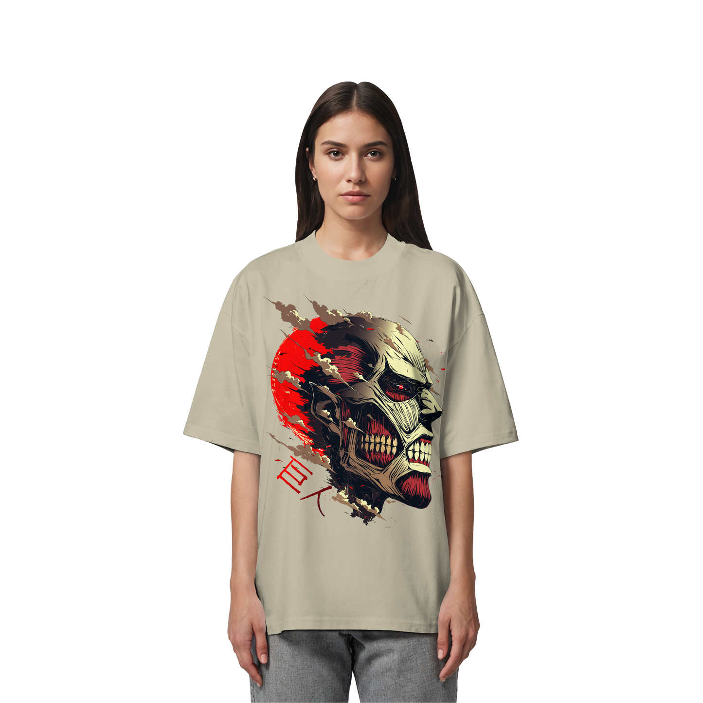 "Titan" Front Organic Oversized Shirt
