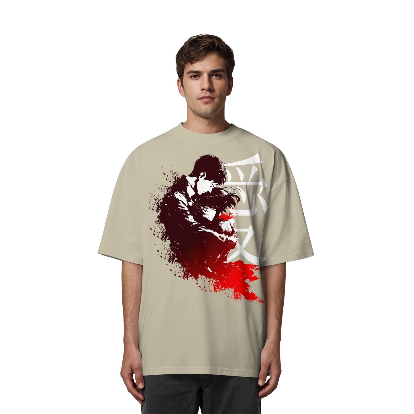 "Bound by Fate" Front Organic Oversized Shirt