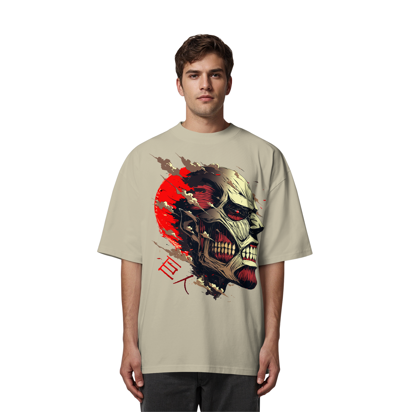 "Titan" Front Organic Oversized Shirt