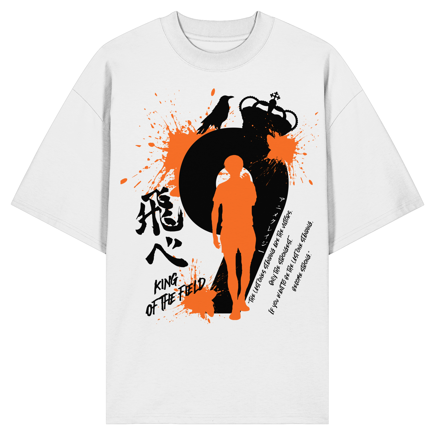 "King Of The Field" Front Organic Oversize Shirt