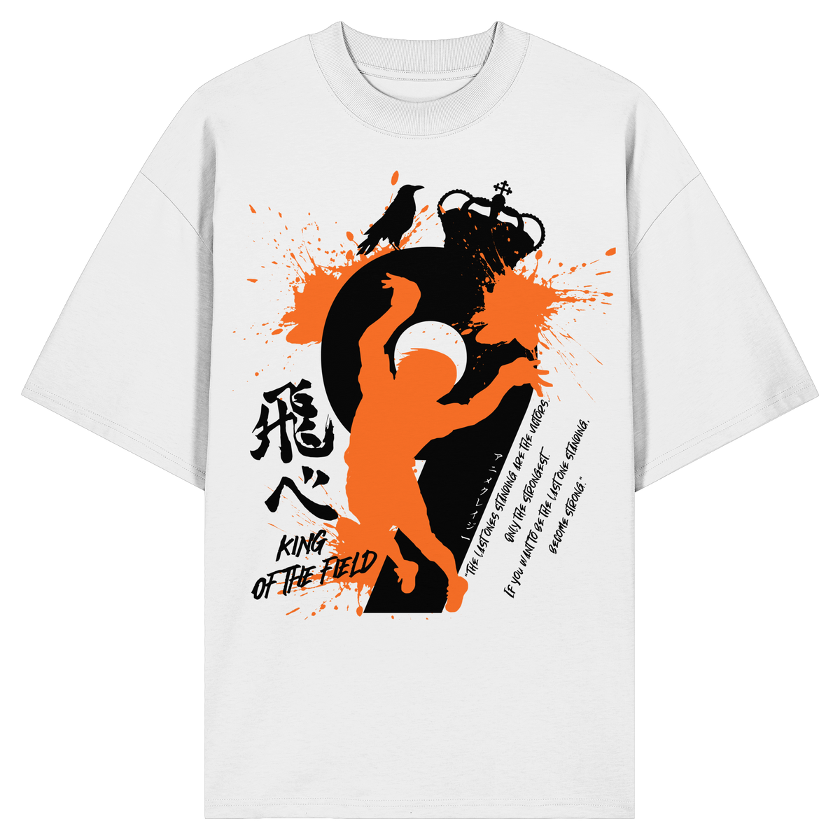 "King Of The Field 2.0" Front Organic Oversize Shirt