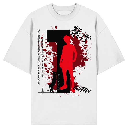 "Captain" Front Organic Oversize Shirt