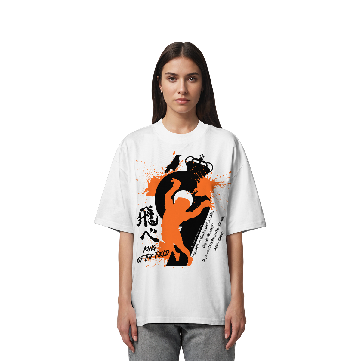 "King Of The Field 2.0" Front Organic Oversize Shirt