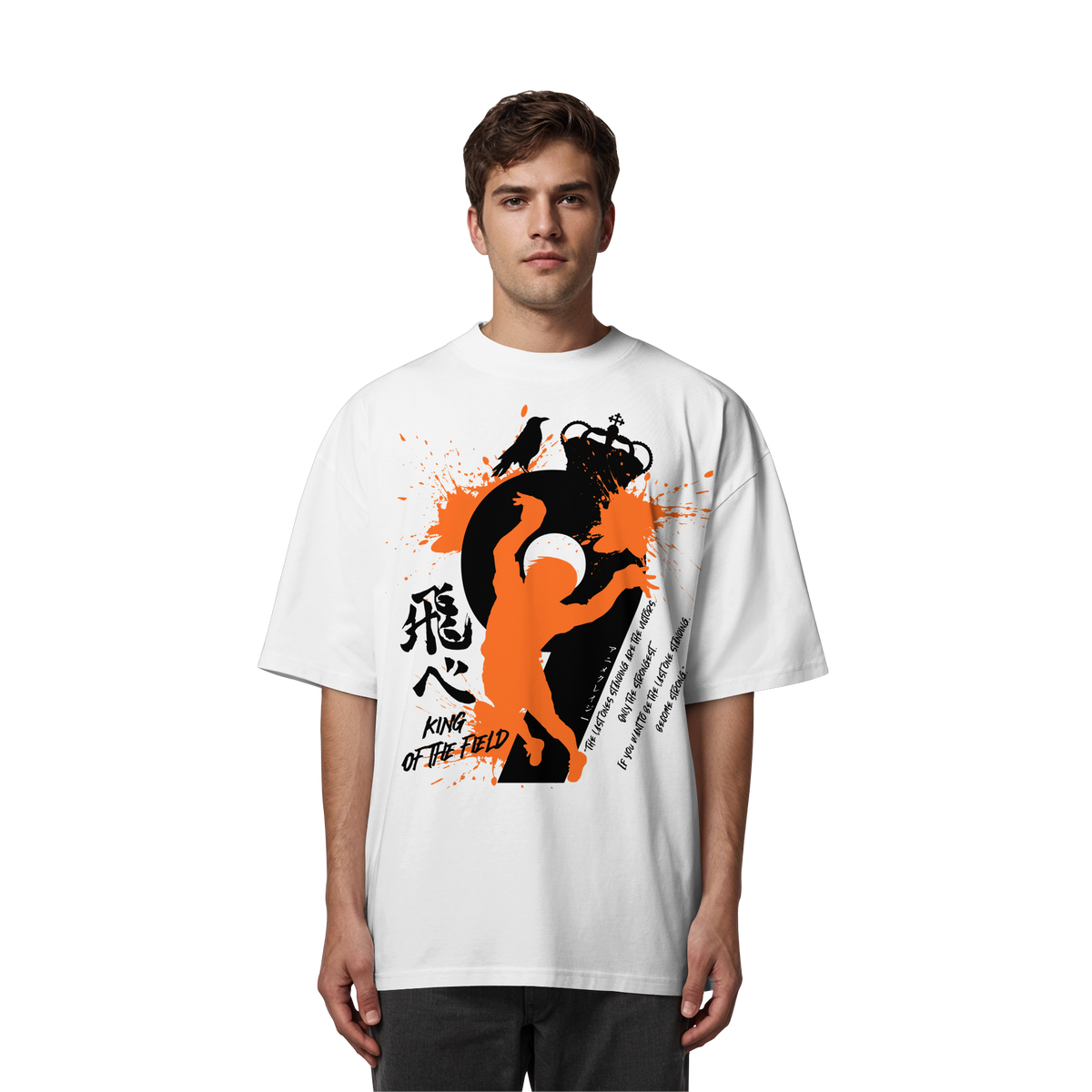 "King Of The Field 2.0" Front Organic Oversize Shirt
