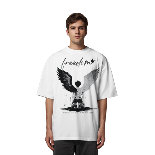 "Freedom" Front Organic Oversized Shirt