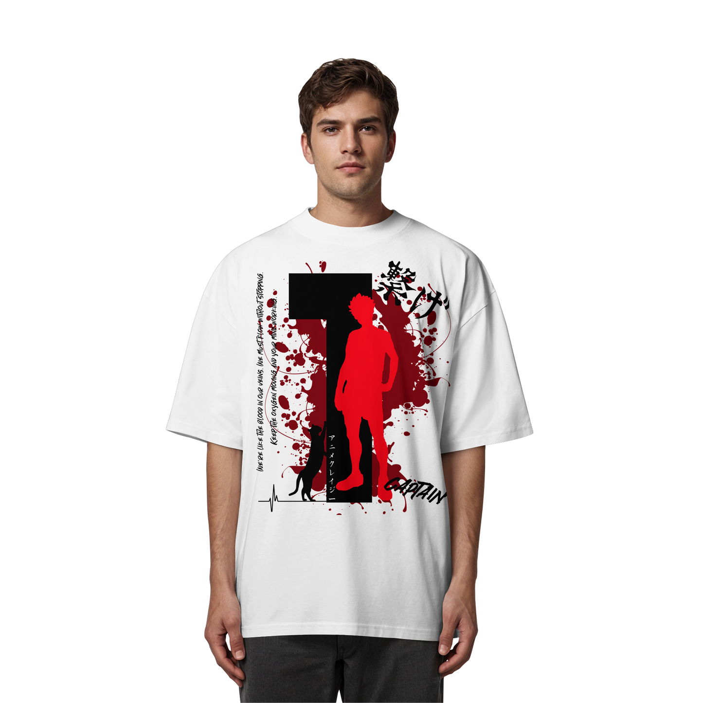 "Captain" Front Organic Oversize Shirt