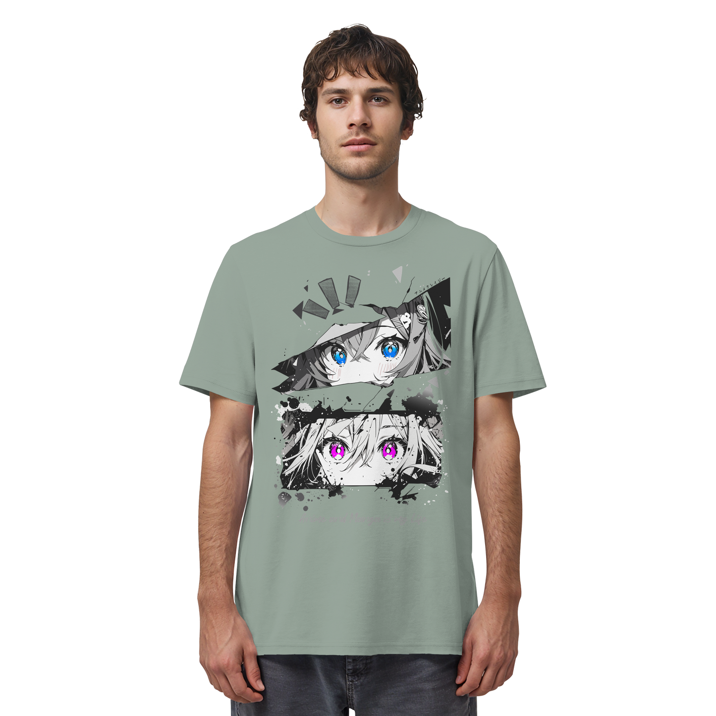 "Anime Eyes" Front - Organic Shirt