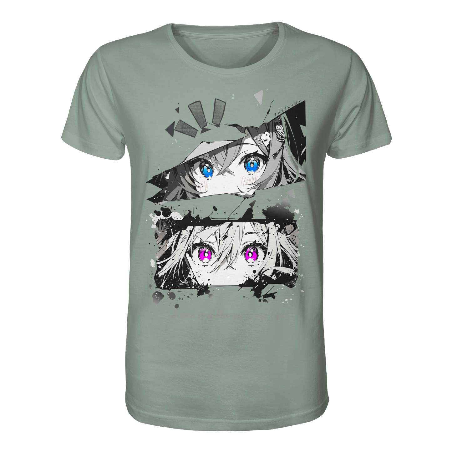 "Anime Eyes" Front - Organic Shirt