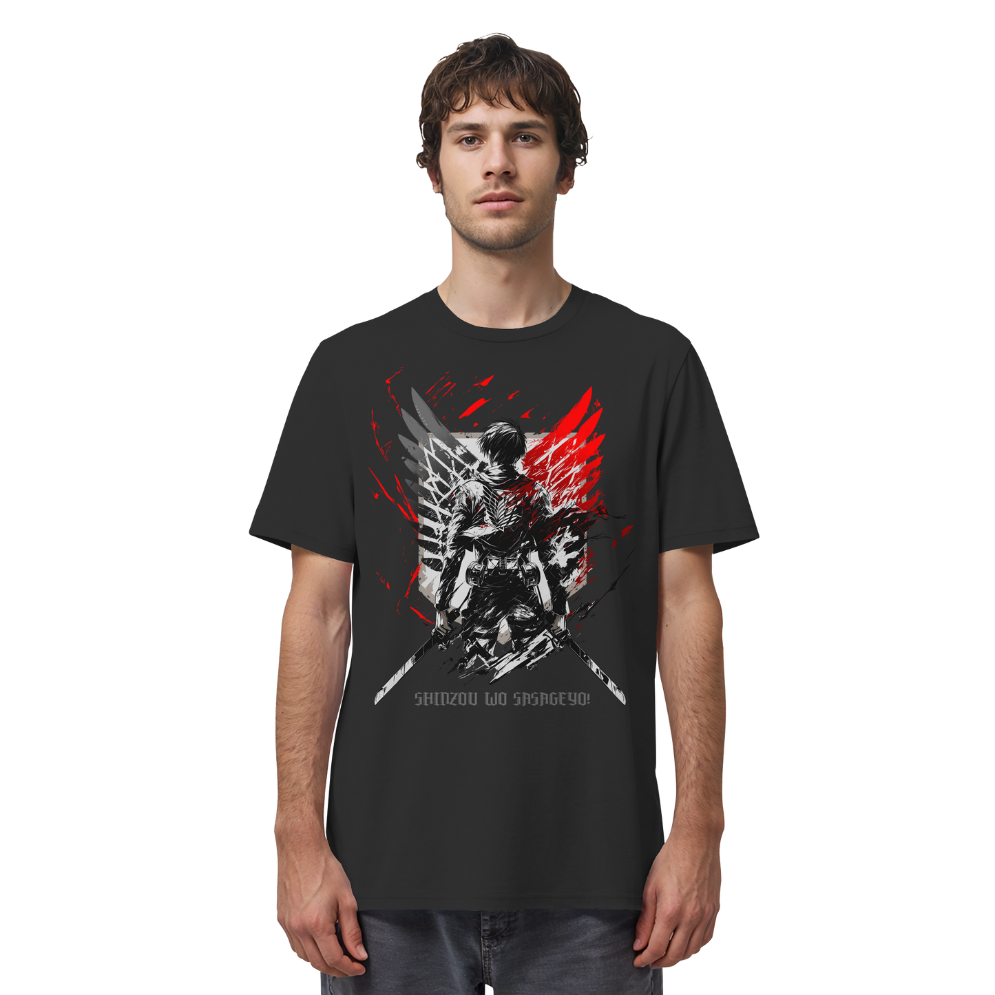 "Wings Of Resolve" Front Organic Regular Shirt