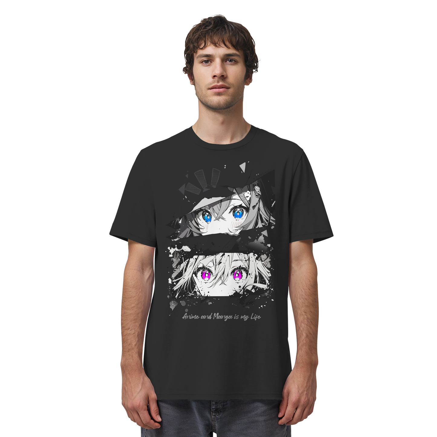 "Anime Eyes" Front - Organic Shirt