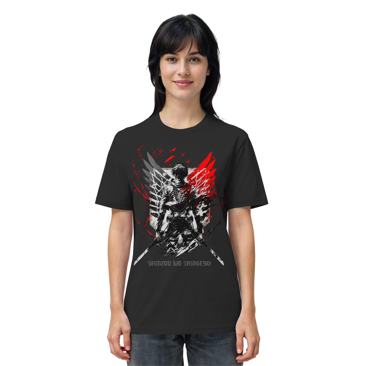 "Wings Of Resolve" Front Organic Regular Shirt