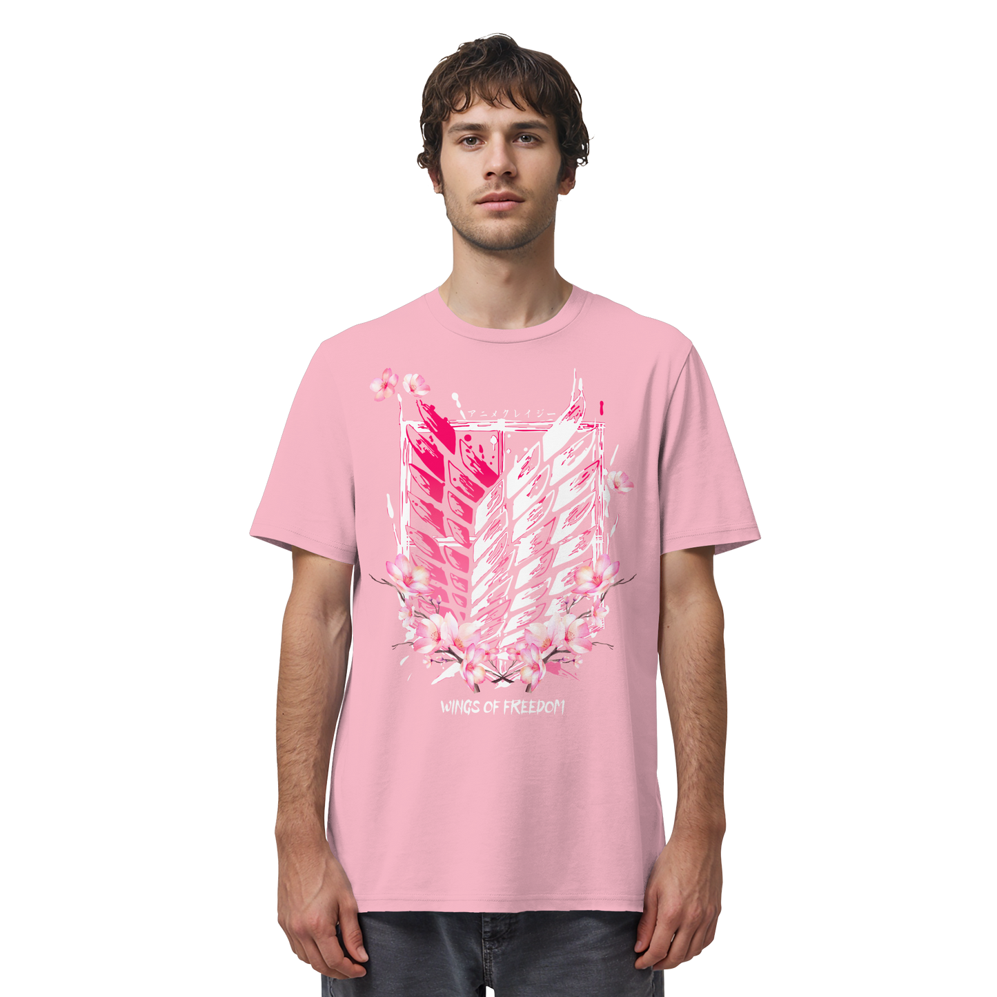 "Petals of Liberation“ Front Organic Regular Shirt