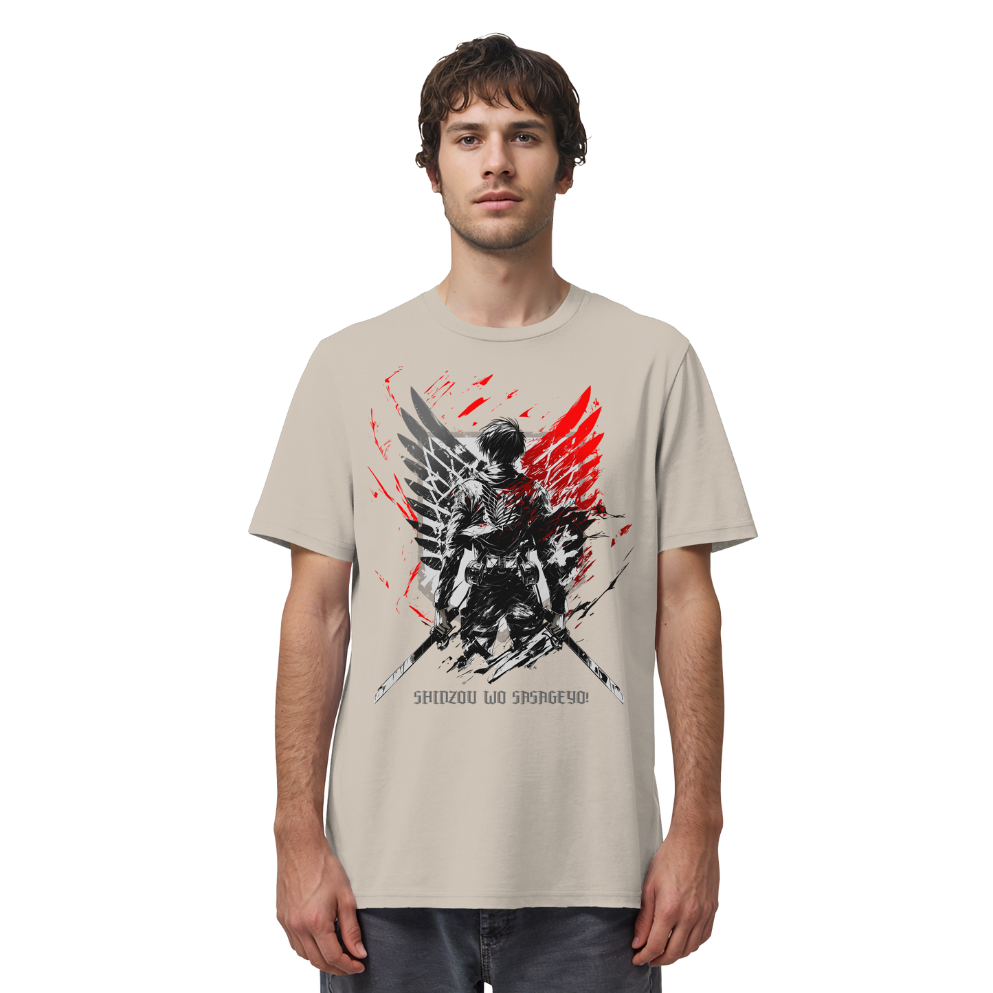 "Wings Of Resolve" Front Organic Regular Shirt