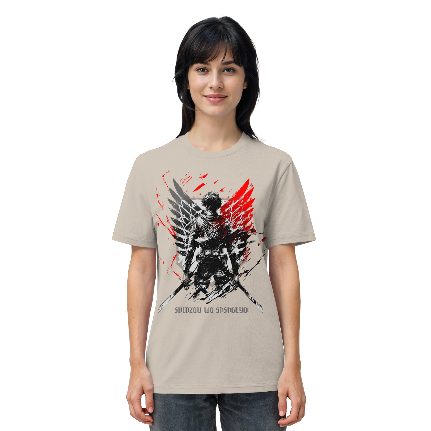 "Wings Of Resolve" Front Organic Regular Shirt