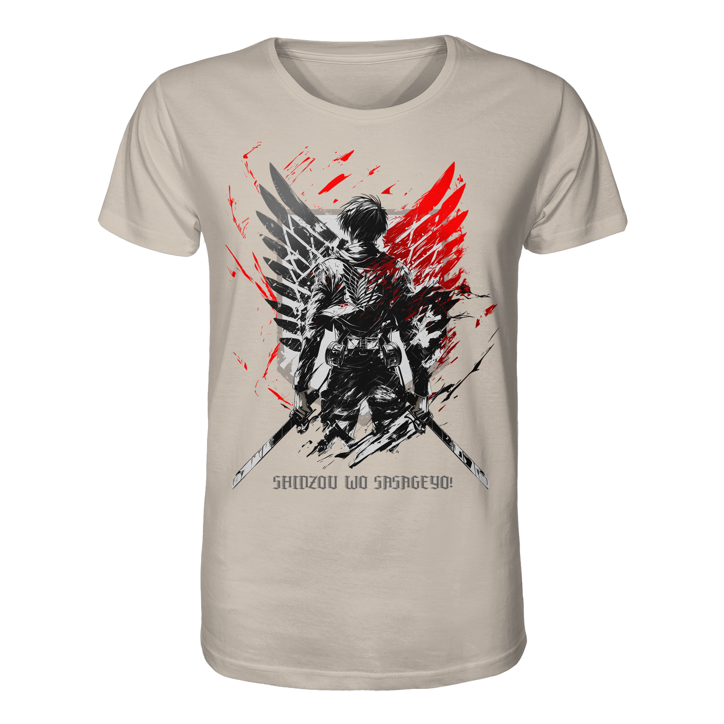 "Wings Of Resolve" Front Organic Regular Shirt