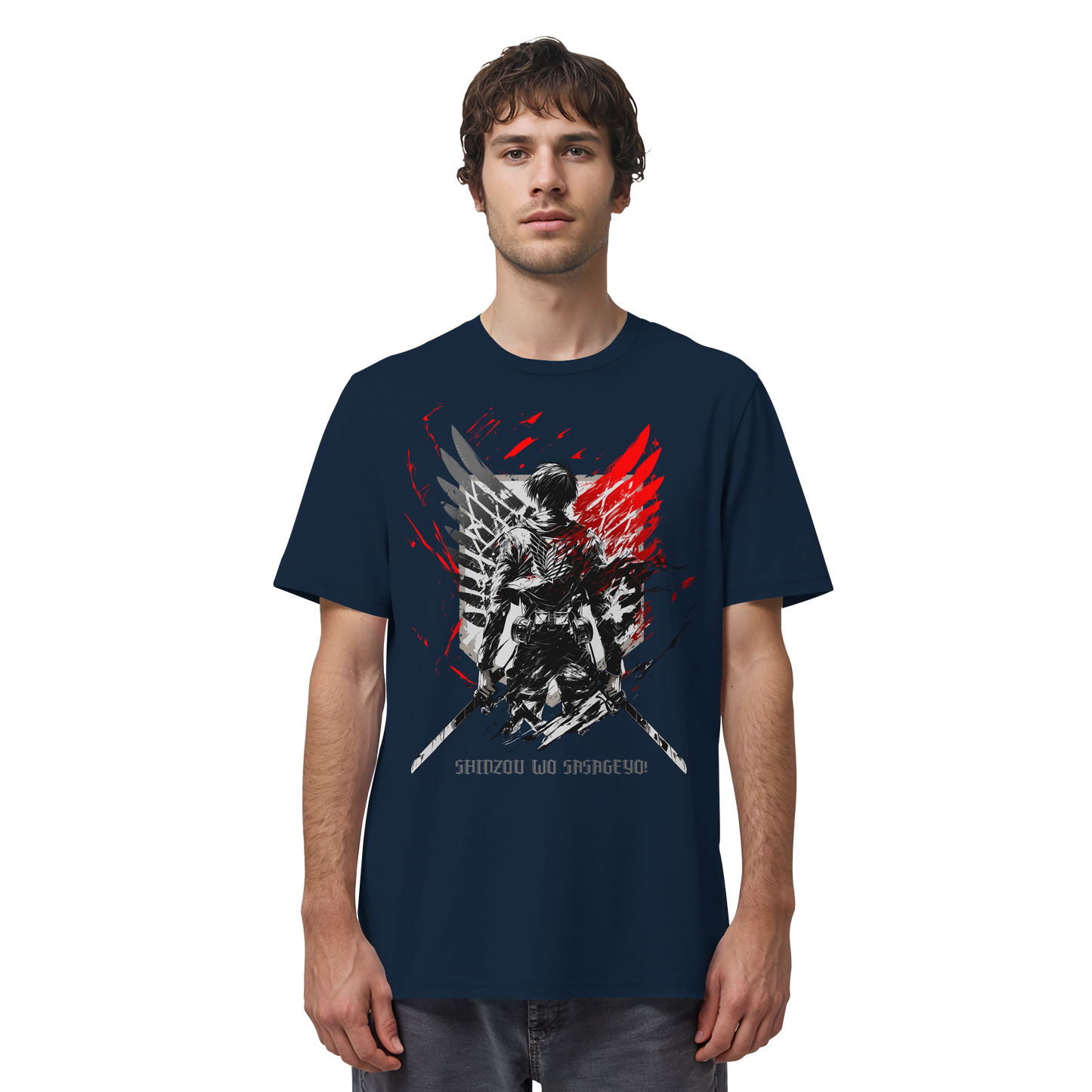"Wings Of Resolve" Front Organic Regular Shirt