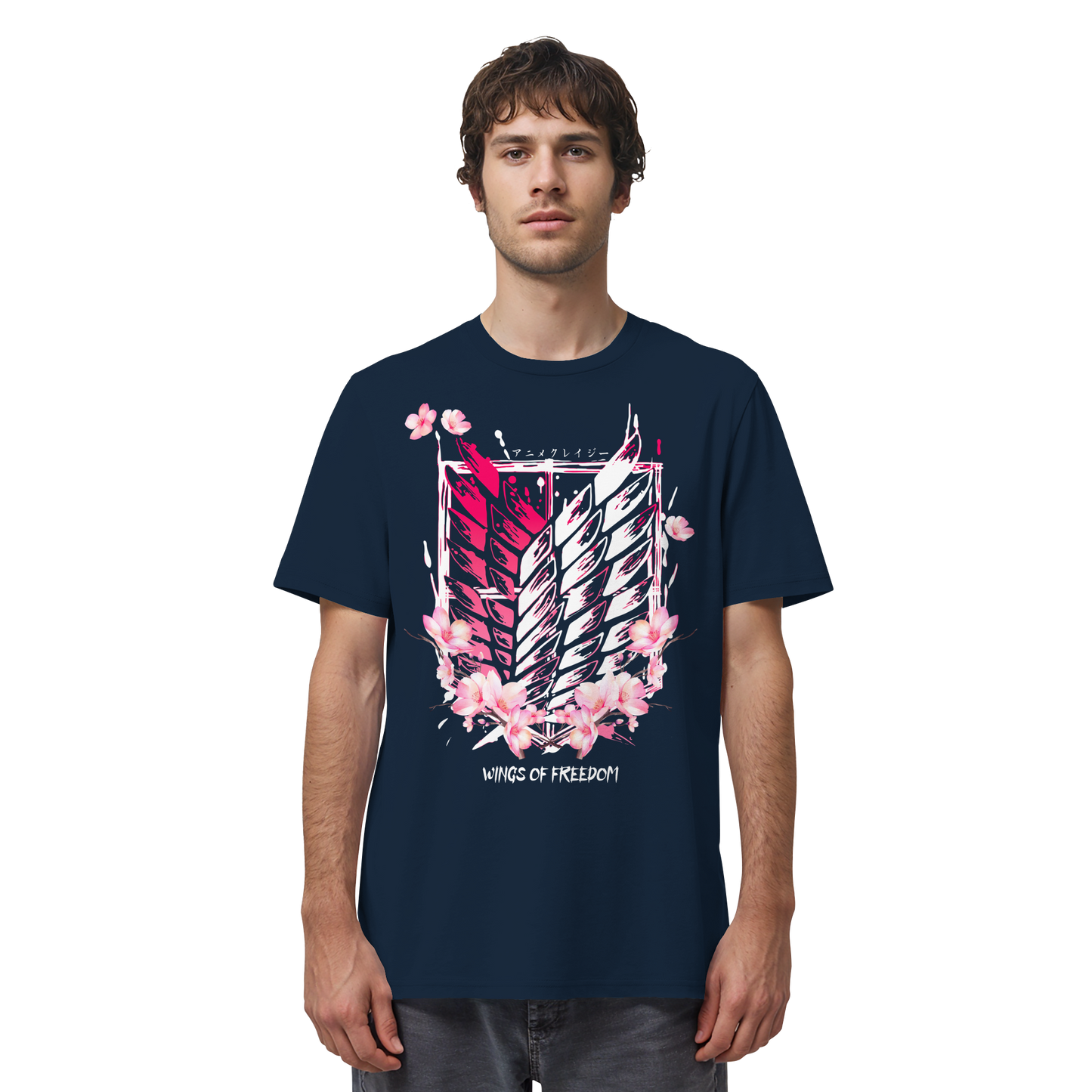 "Petals of Liberation“ Front Organic Regular Shirt