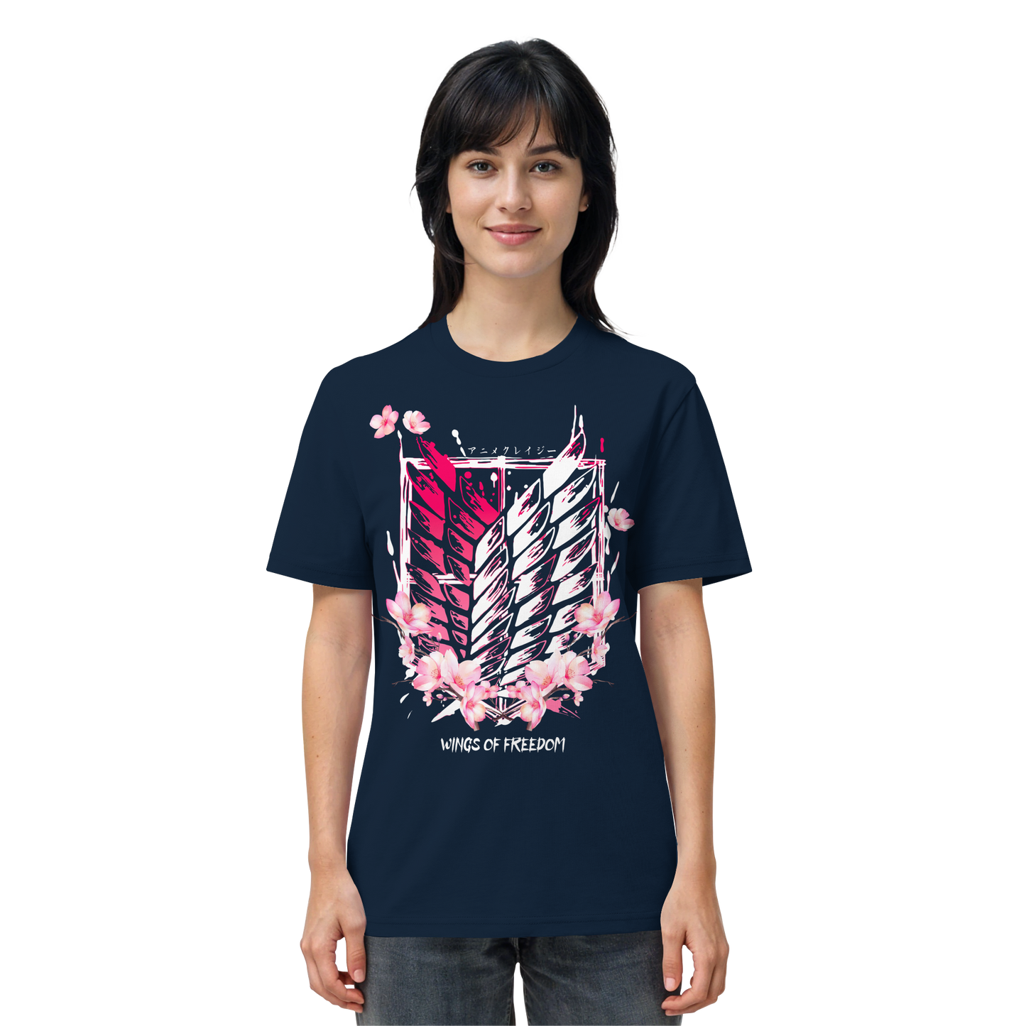 "Petals of Liberation“ Front Organic Regular Shirt