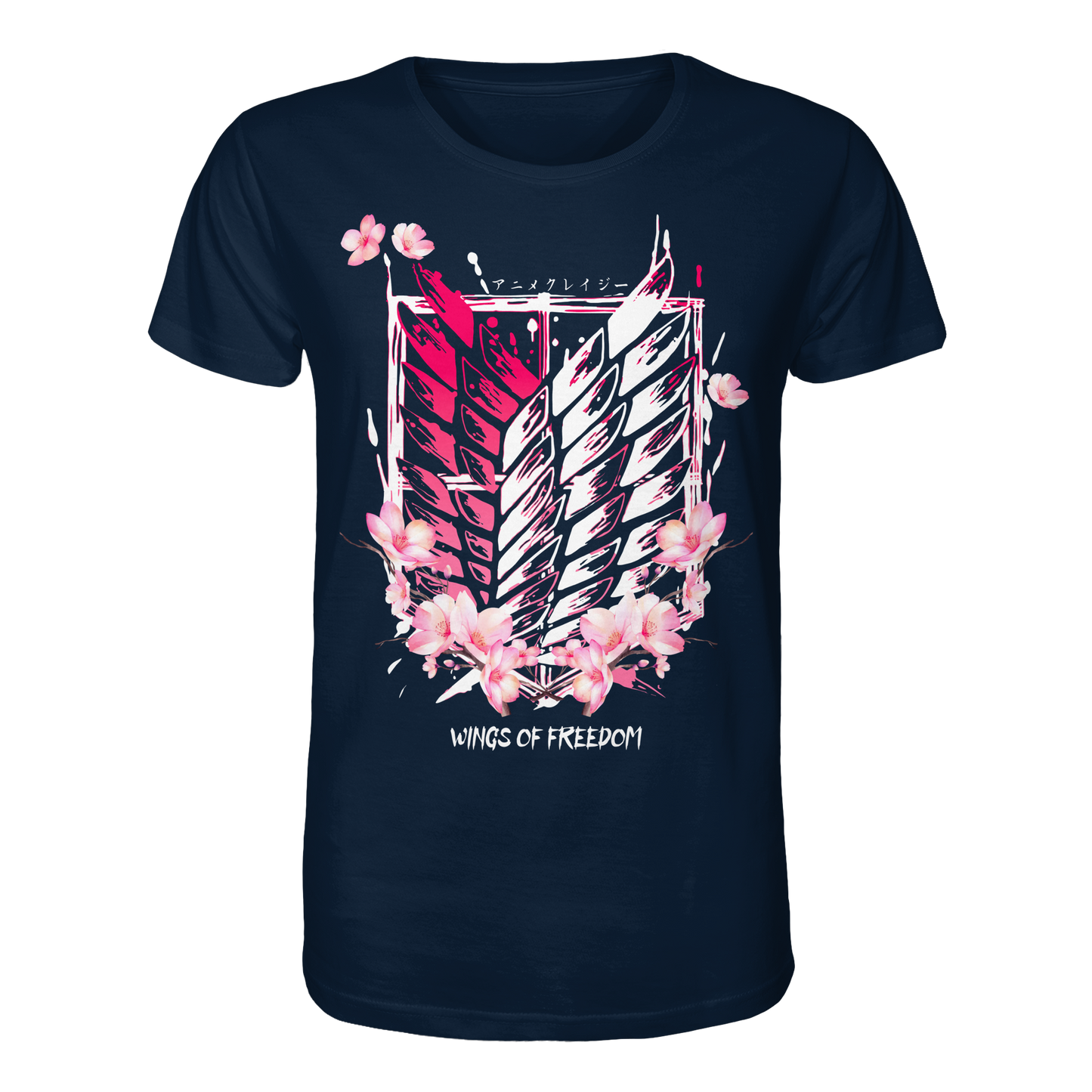"Petals of Liberation“ Front Organic Regular Shirt