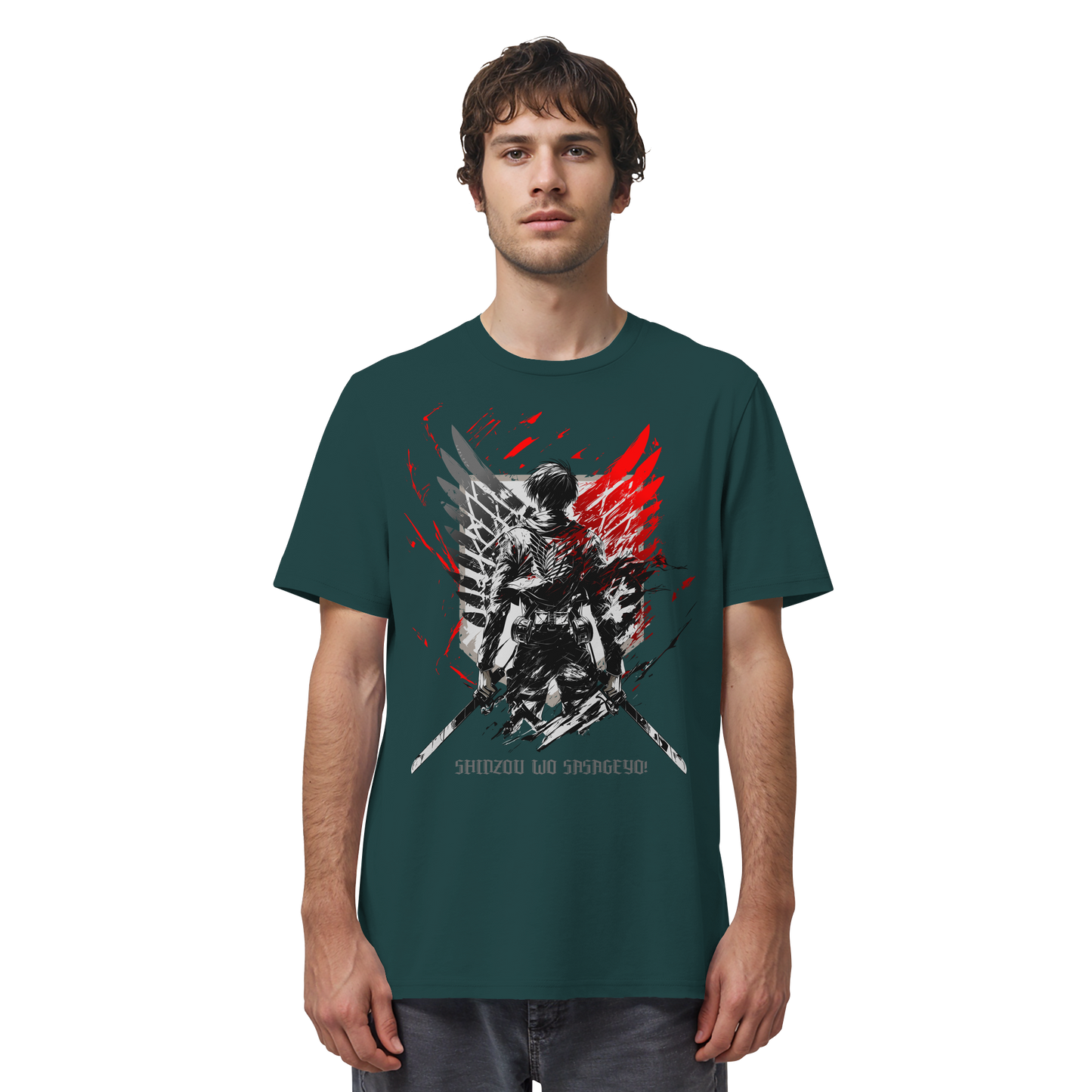 "Wings Of Resolve" Front Organic Regular Shirt