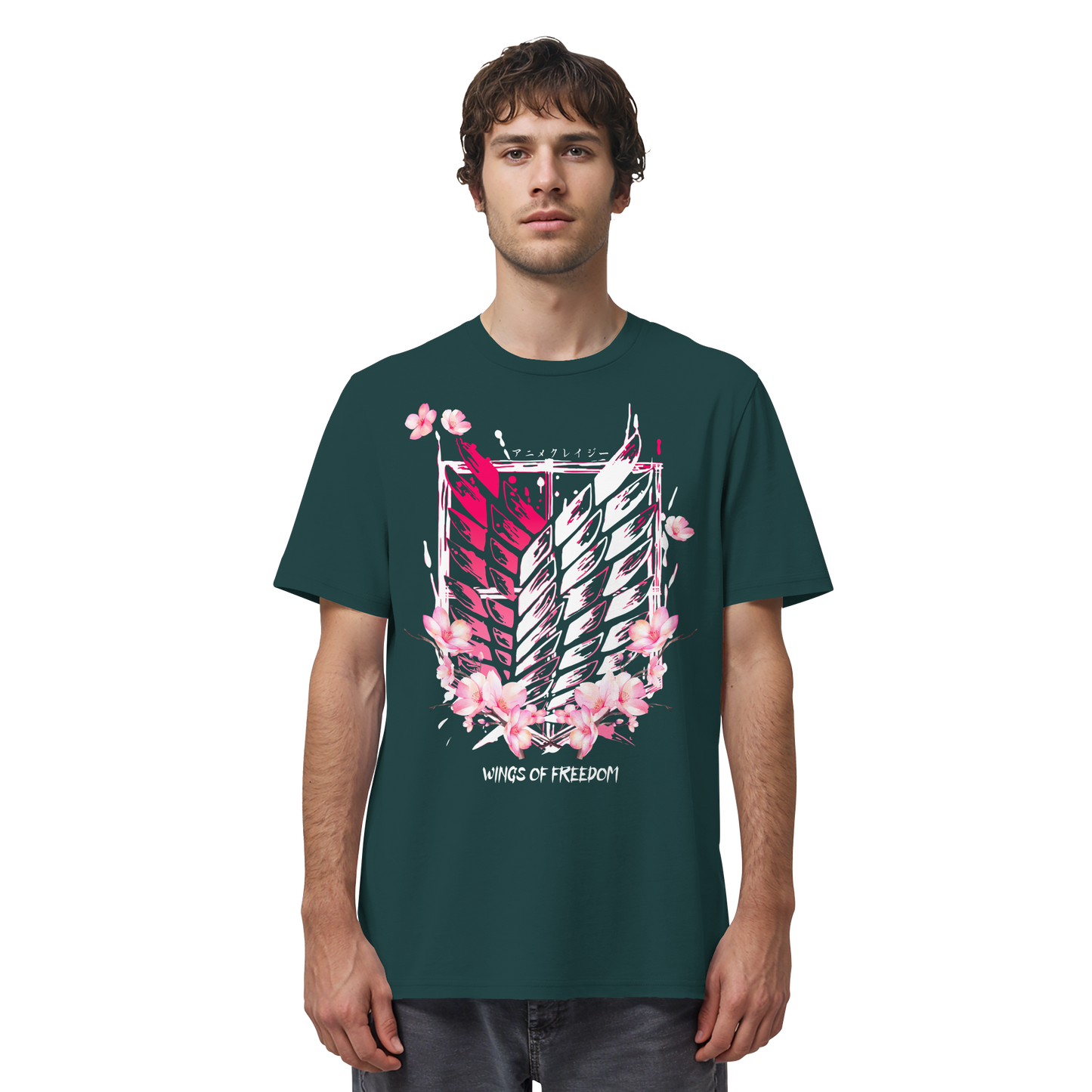 "Petals of Liberation“ Front Organic Regular Shirt
