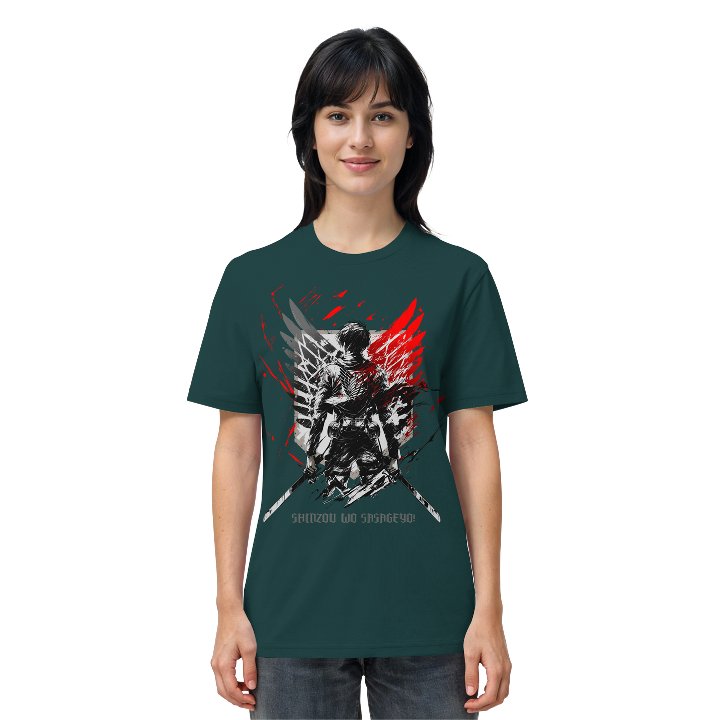 "Wings Of Resolve" Front Organic Regular Shirt