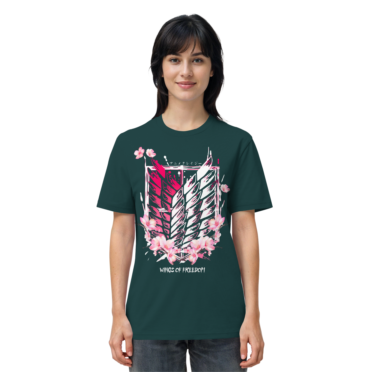 "Petals of Liberation“ Front Organic Regular Shirt