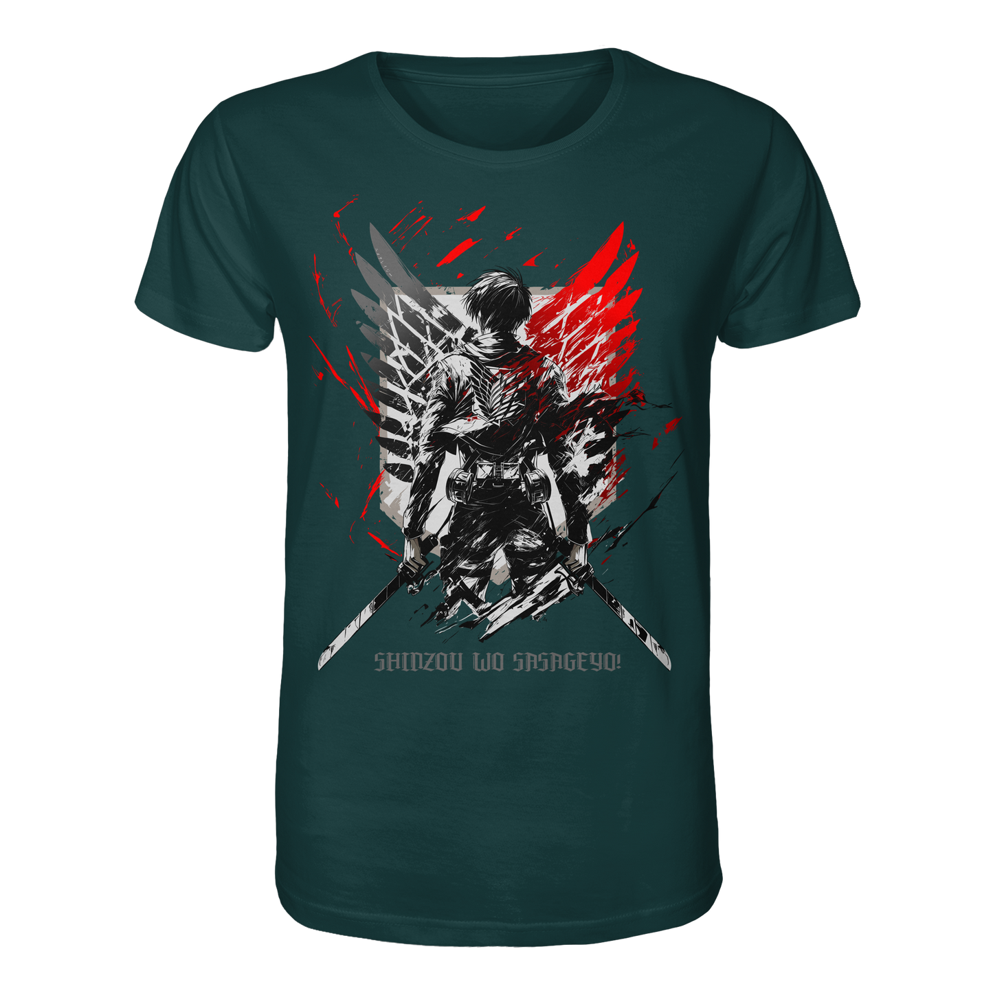 "Wings Of Resolve" Front Organic Regular Shirt