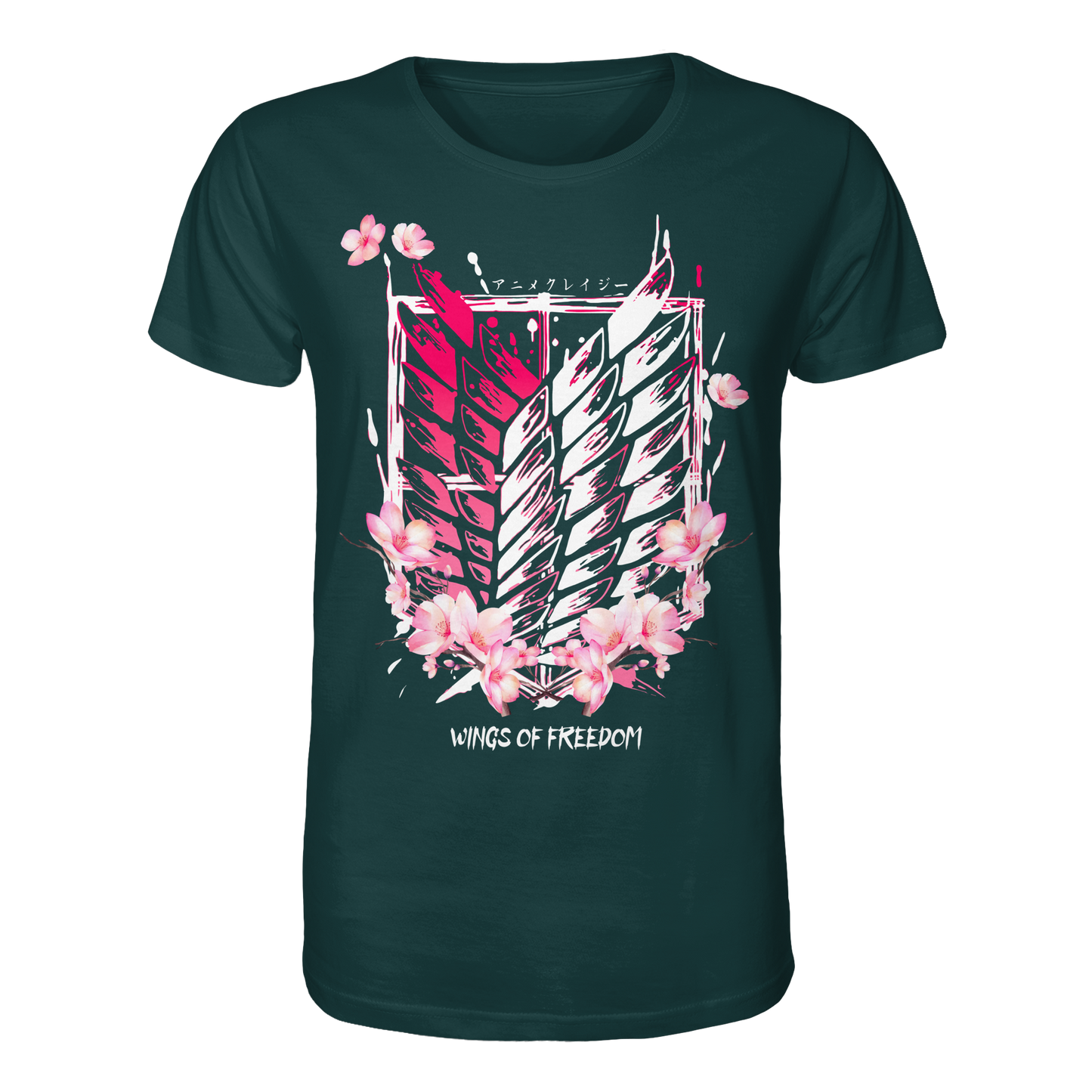 "Petals of Liberation“ Front Organic Regular Shirt