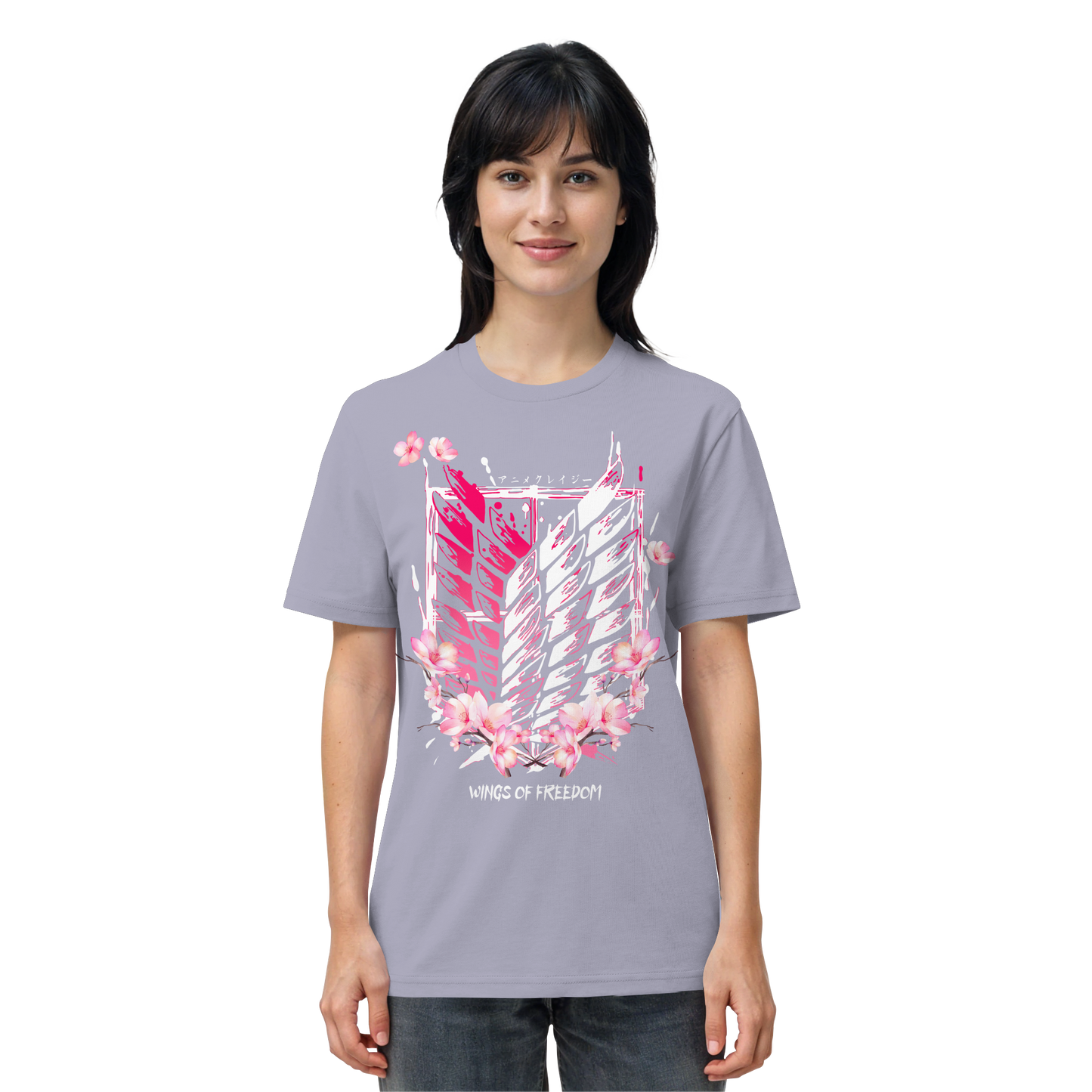 "Petals of Liberation“ Front Organic Regular Shirt