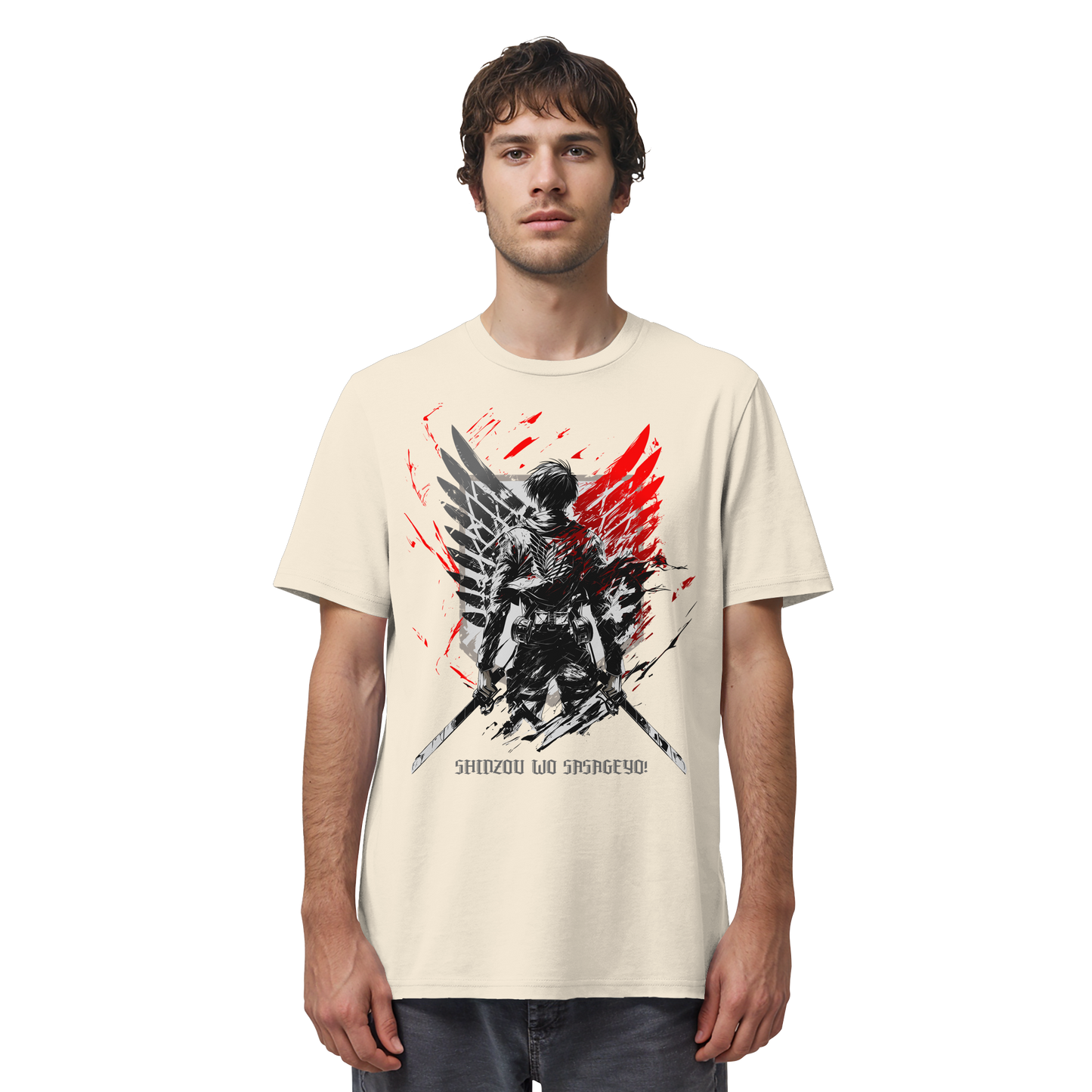 "Wings Of Resolve" Front Organic Regular Shirt