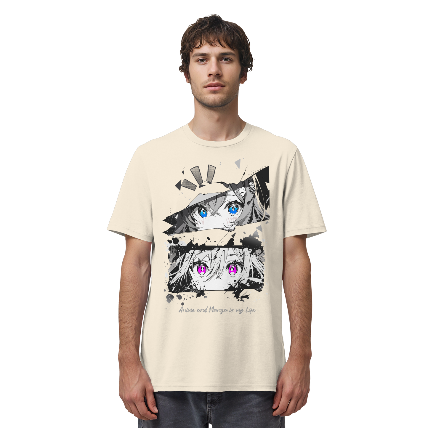 "Anime Eyes" Front - Organic Shirt