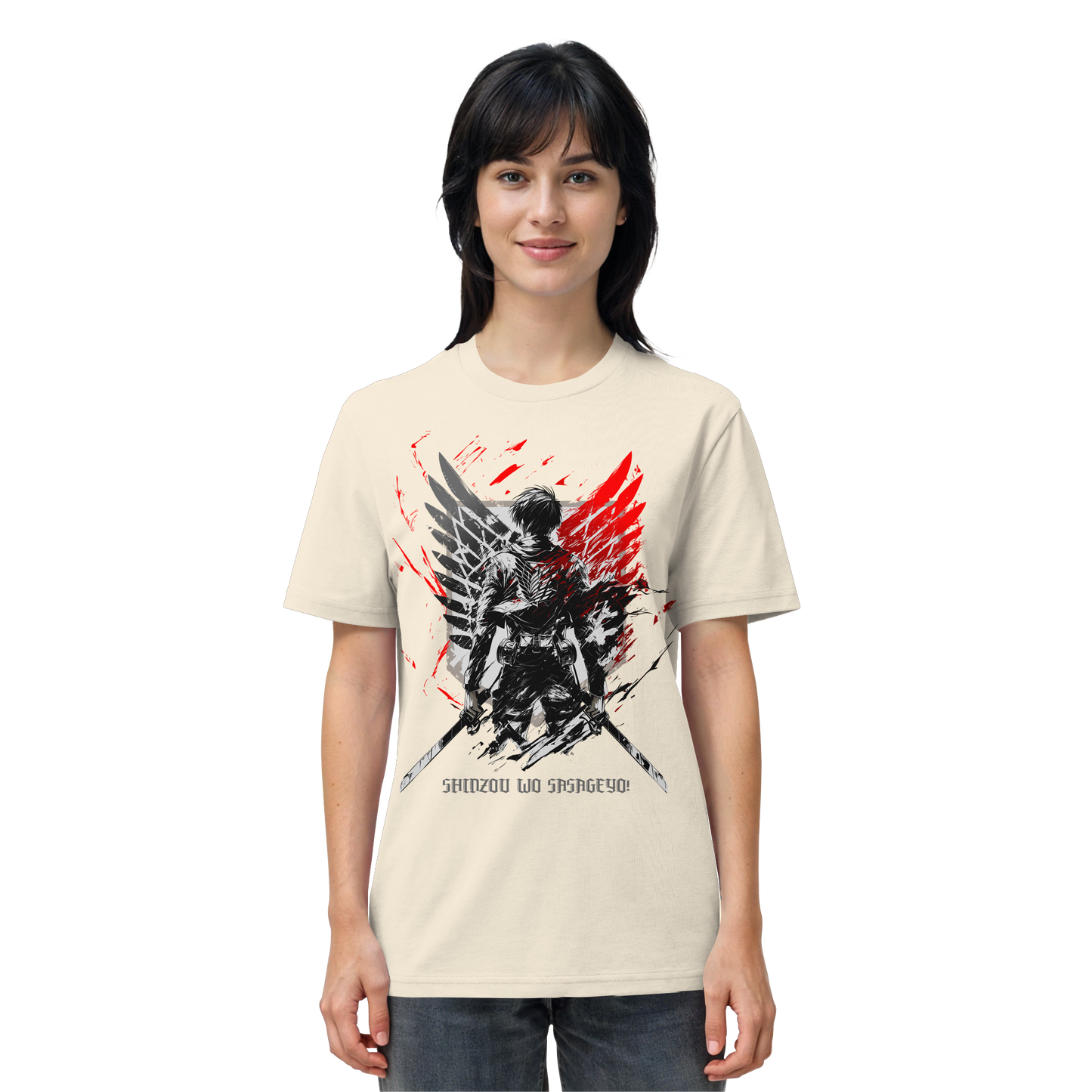 "Wings Of Resolve" Front Organic Regular Shirt