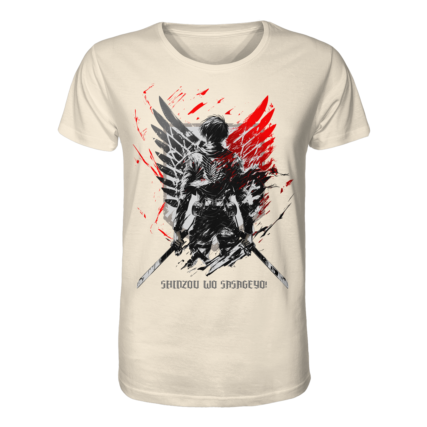 "Wings Of Resolve" Front Organic Regular Shirt