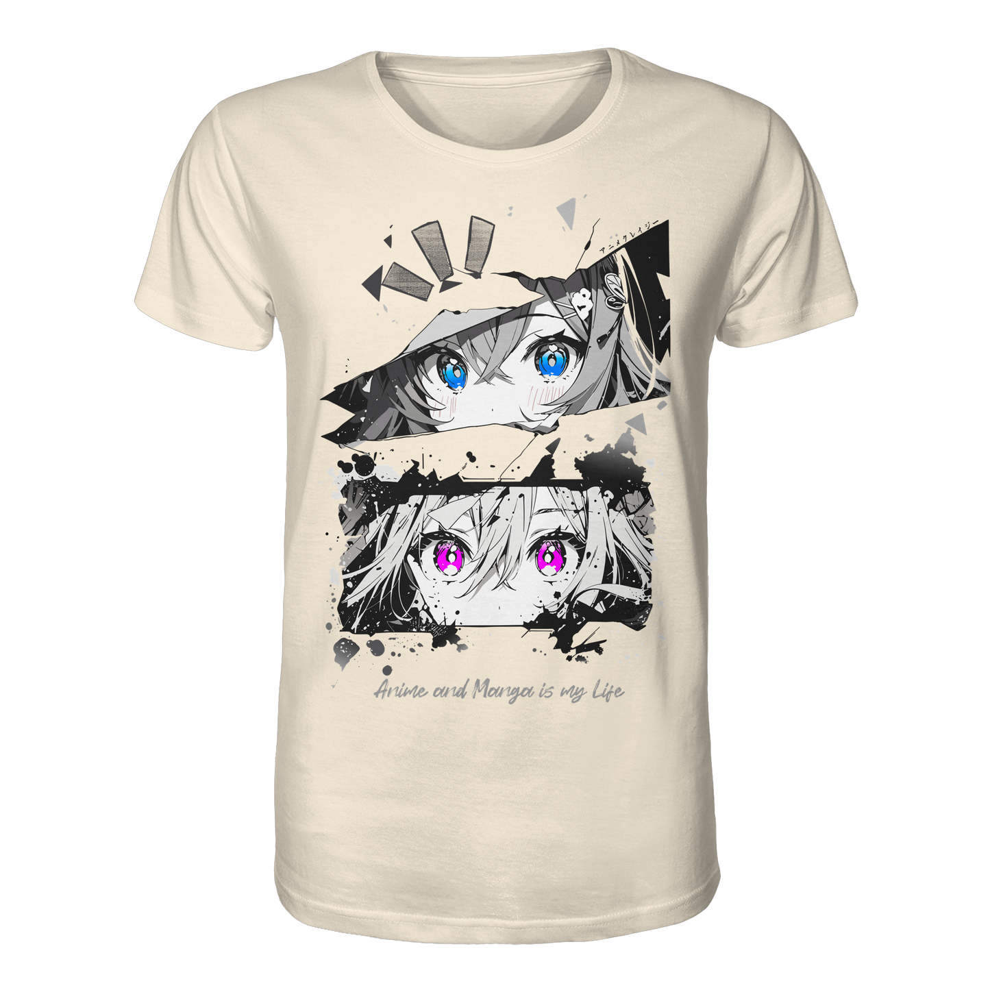 "Anime Eyes" Front - Organic Shirt