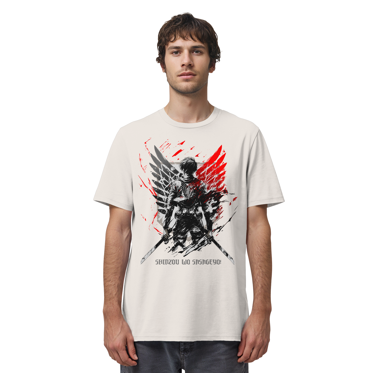 "Wings Of Resolve" Front Organic Regular Shirt