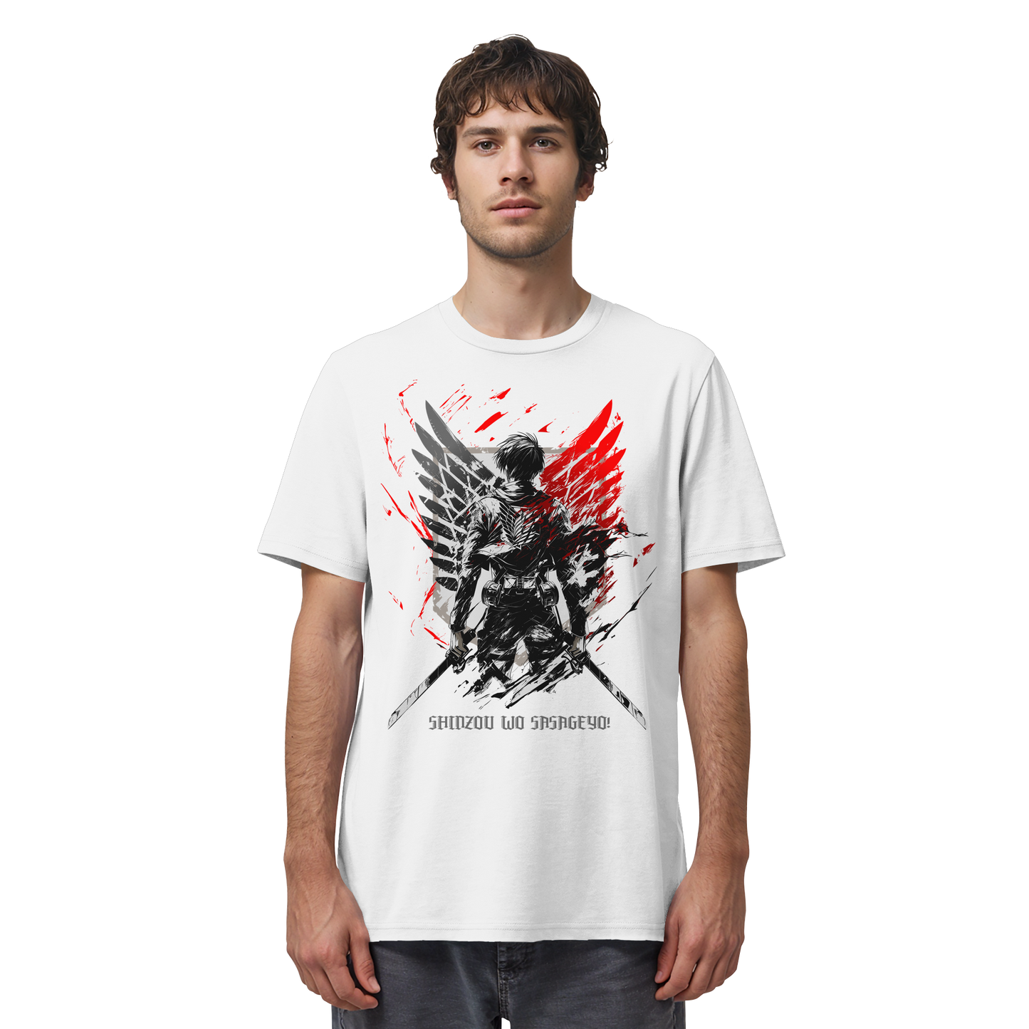 "Wings Of Resolve" Front Organic Regular Shirt