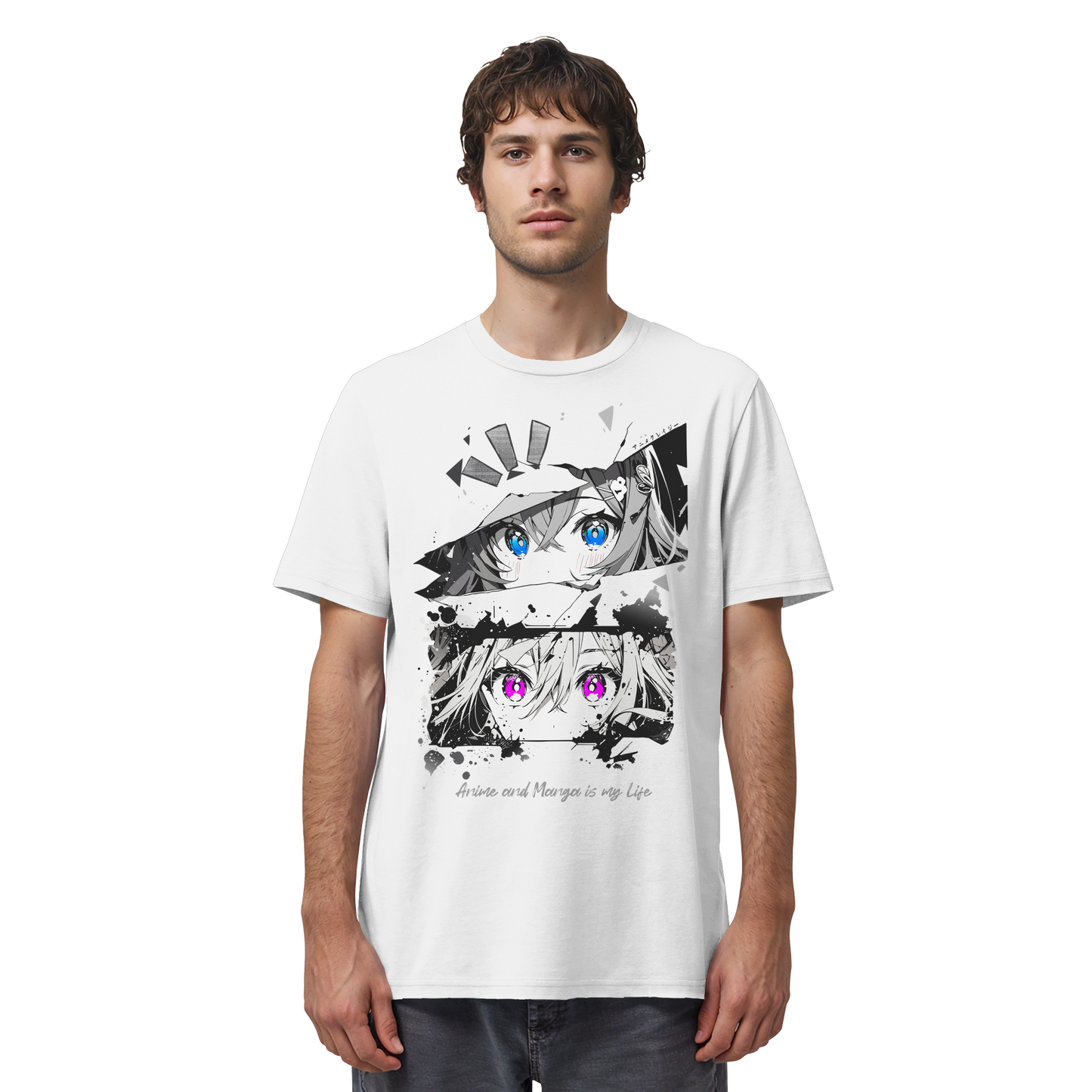 "Anime Eyes" Front - Organic Shirt