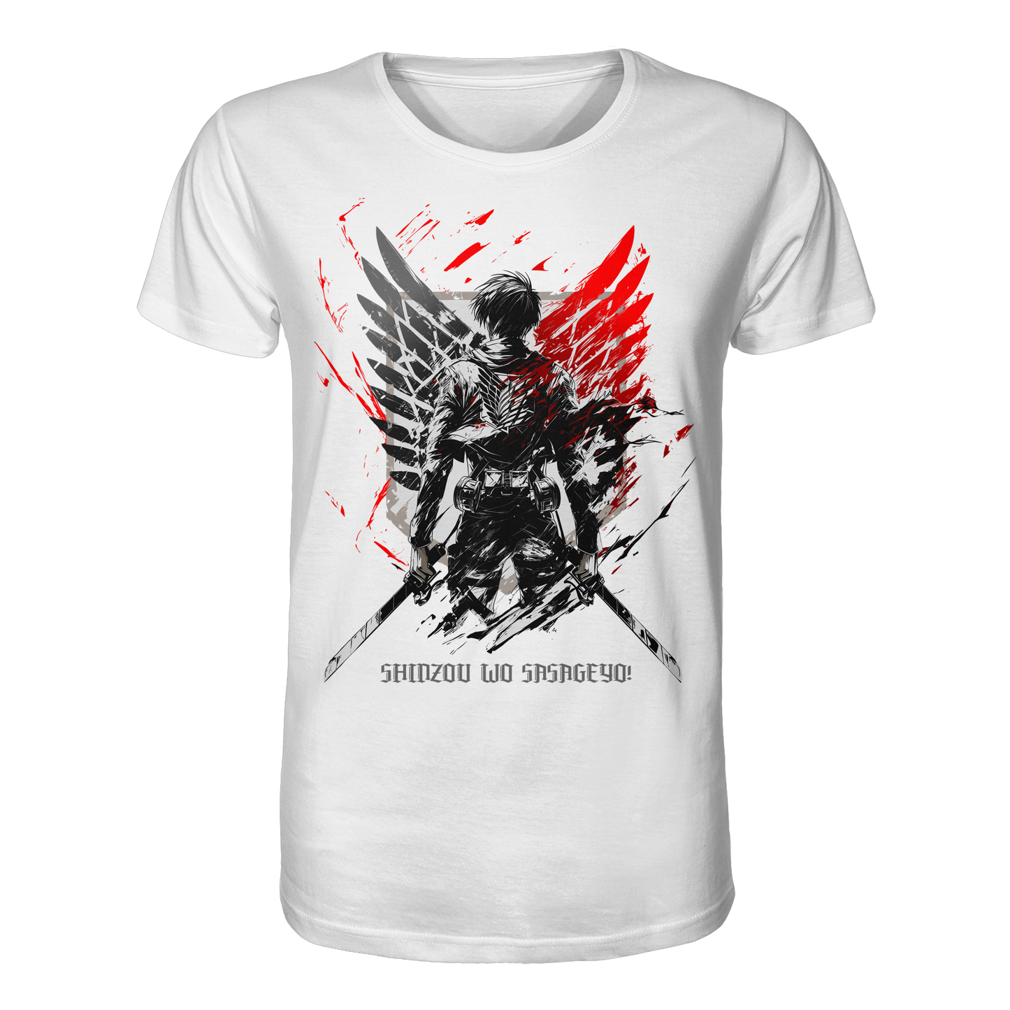 "Wings Of Resolve" Front Organic Regular Shirt