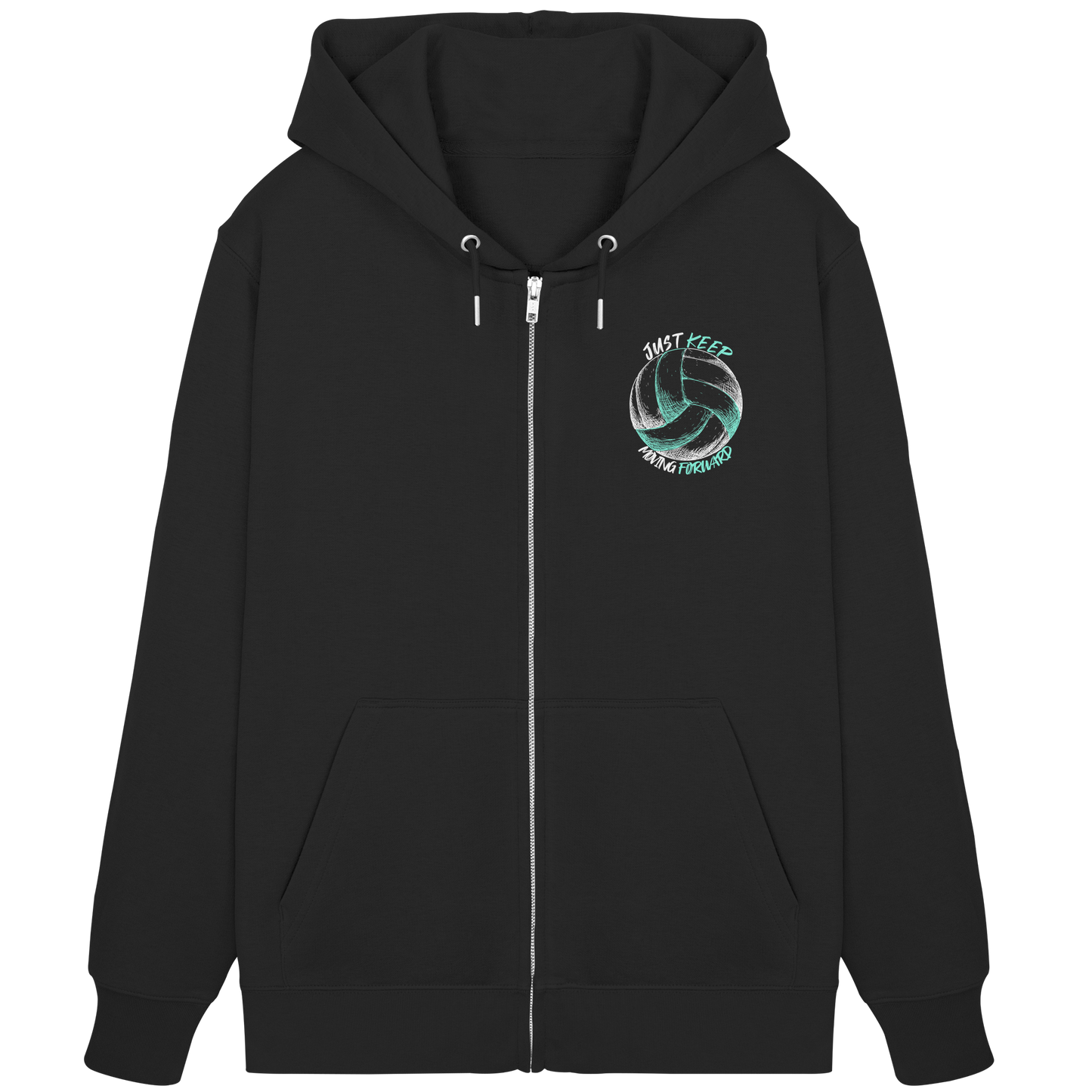 "The Big King" Black Organic Zipper