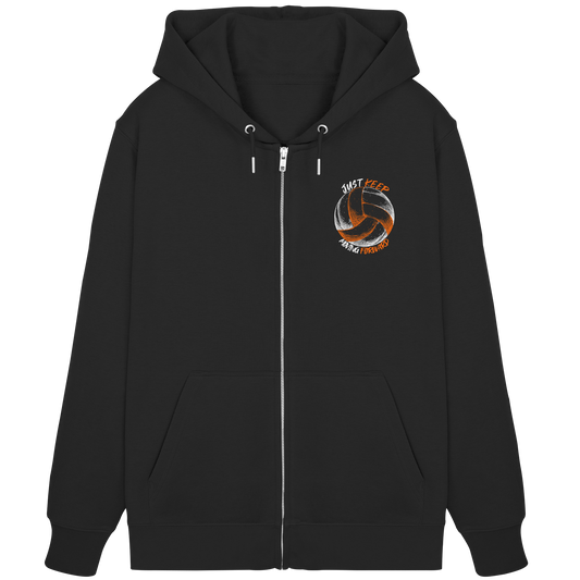 "God Of Protection" Black Organic Zipper