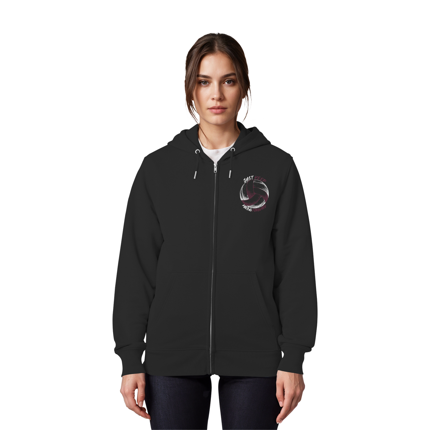 "God Of The Attack" Black Organic Zipper