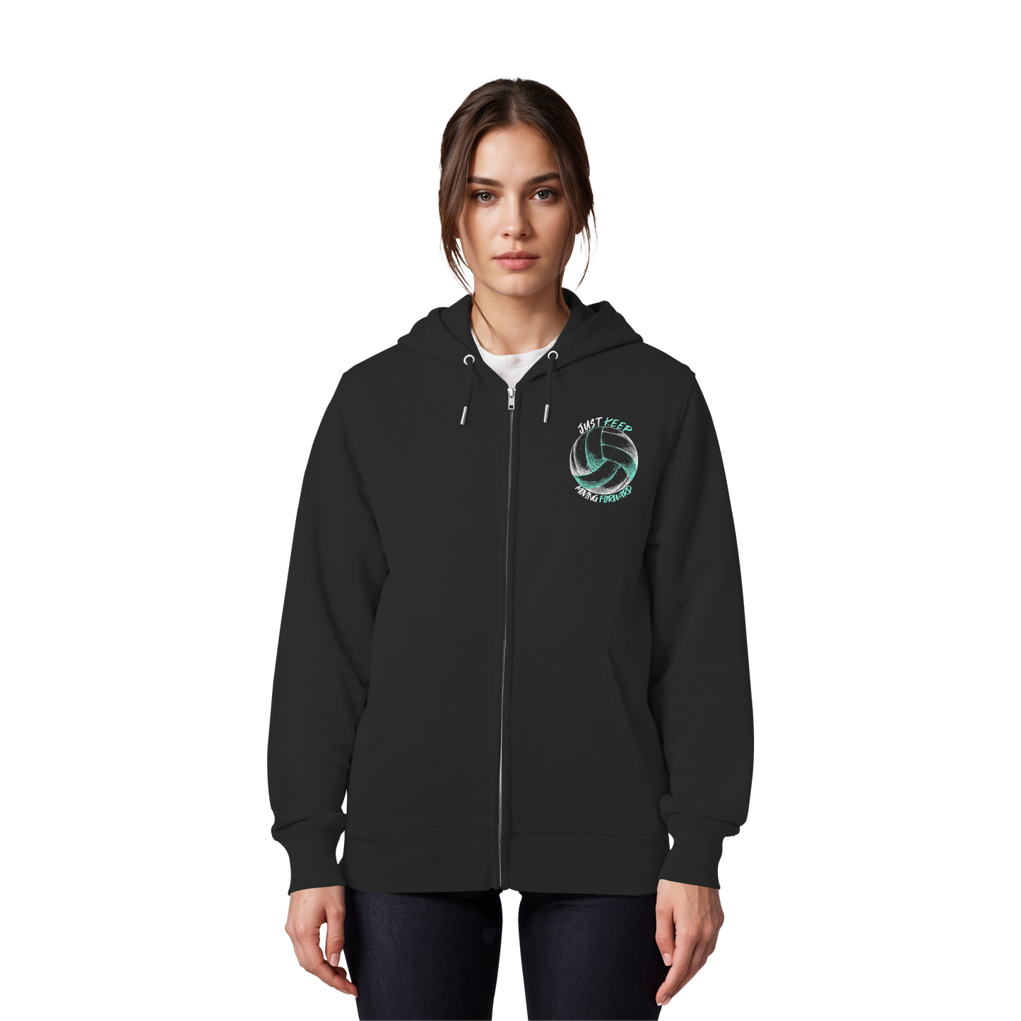 "The Big King" Black Organic Zipper