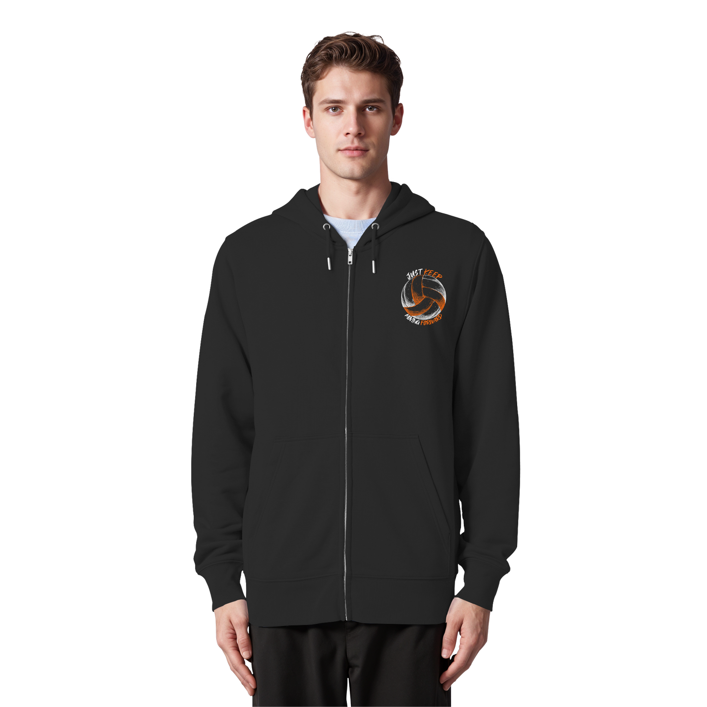 "Little Titan" Black Organic Zipper