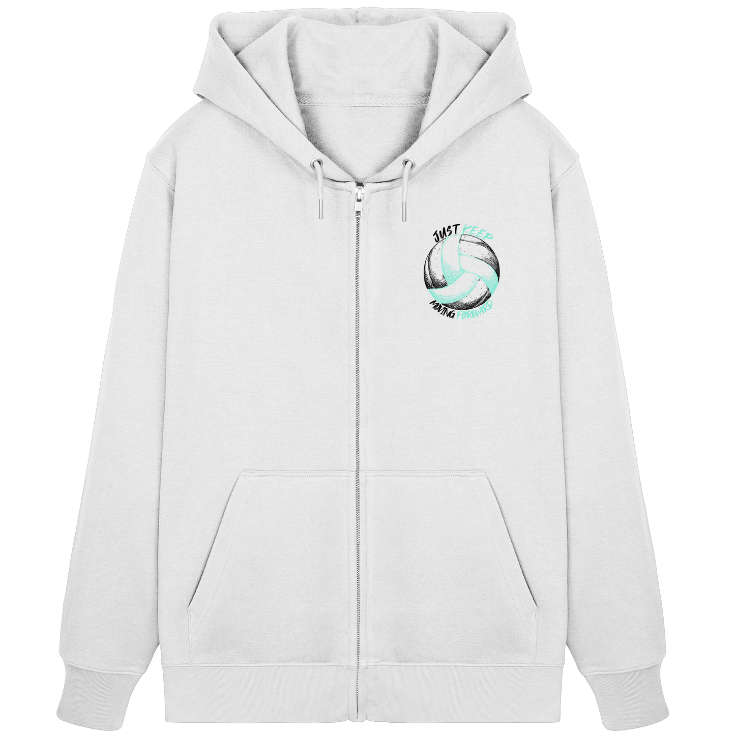 "The Big King" White Organic Zipper