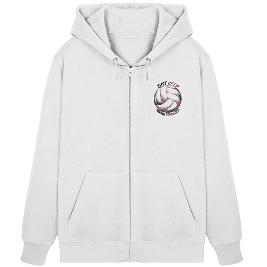 "God Of The Attack" White Organic Zipper