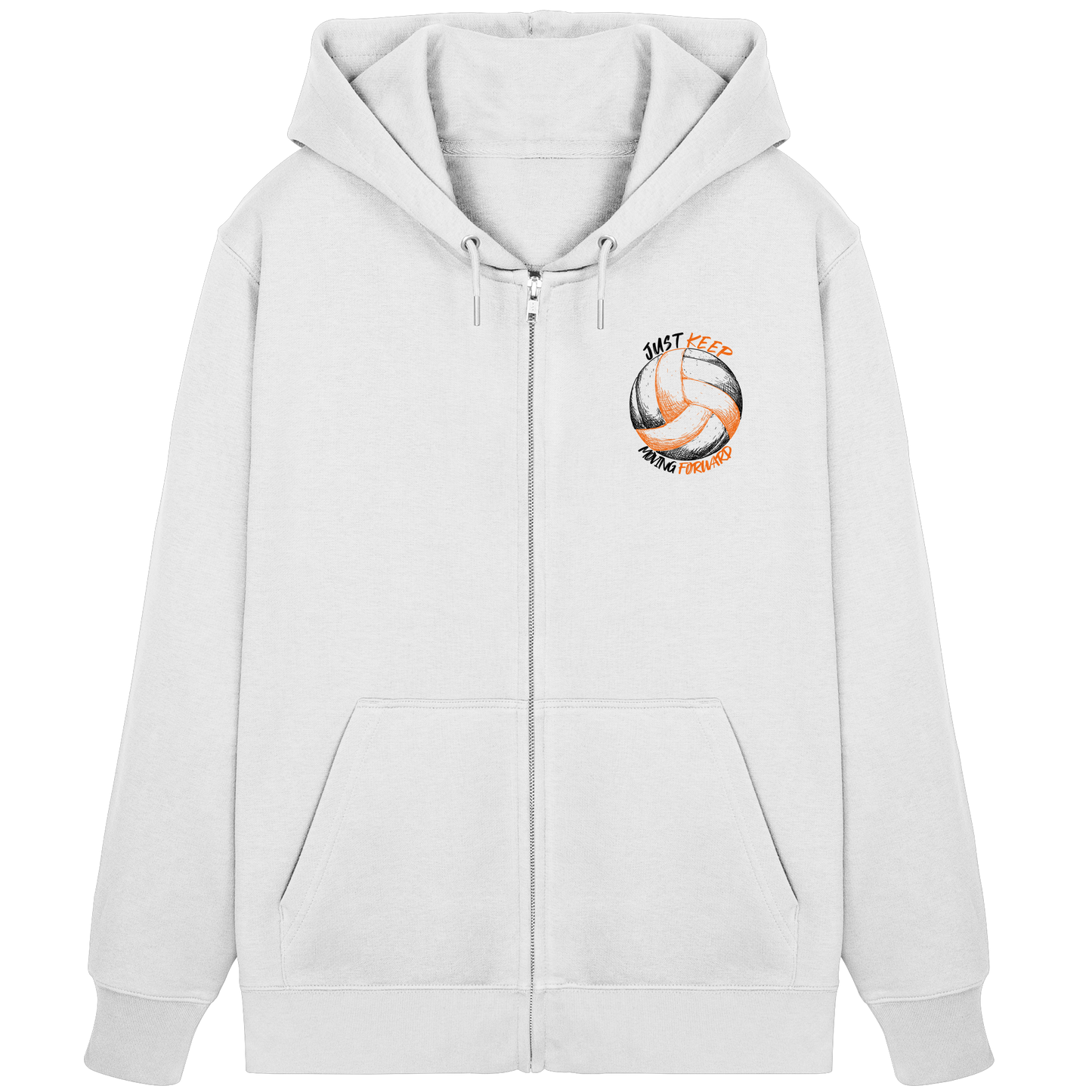 "Pride" White Organic Zipper